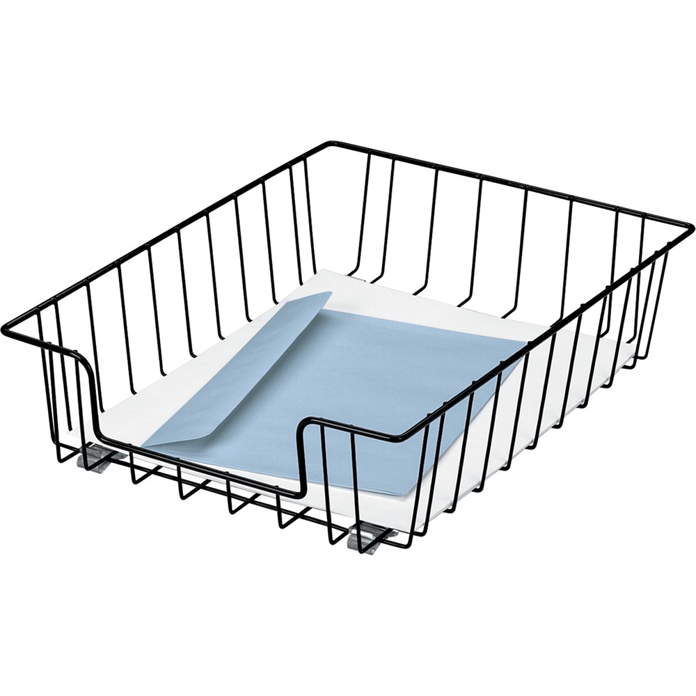 FEL60112 - Contemporary wire design of these letter-size trays provides open visual access to documents and files. Wire design will not collect dust and dirt. Stack vertically with Fellowes Wire Desk Tray Supports (sold separately) that correspond to tray size. Steel tray is 100 percent recyclable.