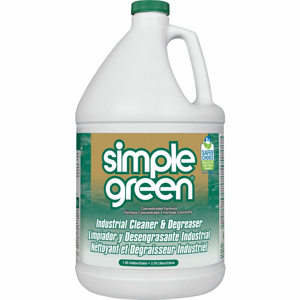 SMP13005 - Powerful, all-purpose cleaner/degreaser provides a safer alternative to toxic cleaners, bleaches and solvents. Trusted formula is nonabrasive and noncorrosive. Safe for all washable surfaces, Industrial Cleaner and Degreaser can be used to remove heavy dirt, grease, food residue and stains from any washable surface including countertops, sinks, tile, carpet, flooring, upholstery and more. Cost-effective concentrate can be used manually or in cleaning equipment such as floor scrubbers, dip tanks, carpet extractors, pressure washers, parts washers, steam extractors and foamers. It easily cuts through tough grease, oils, cutting fluids, built-up grime and residue on equipment, engines, machinery, vehicles and manufactured parts, making it ideal for a wide range of industries including janitorial, manufacturing, MRO, food-processing, mining, automotive, transportation and engineering.