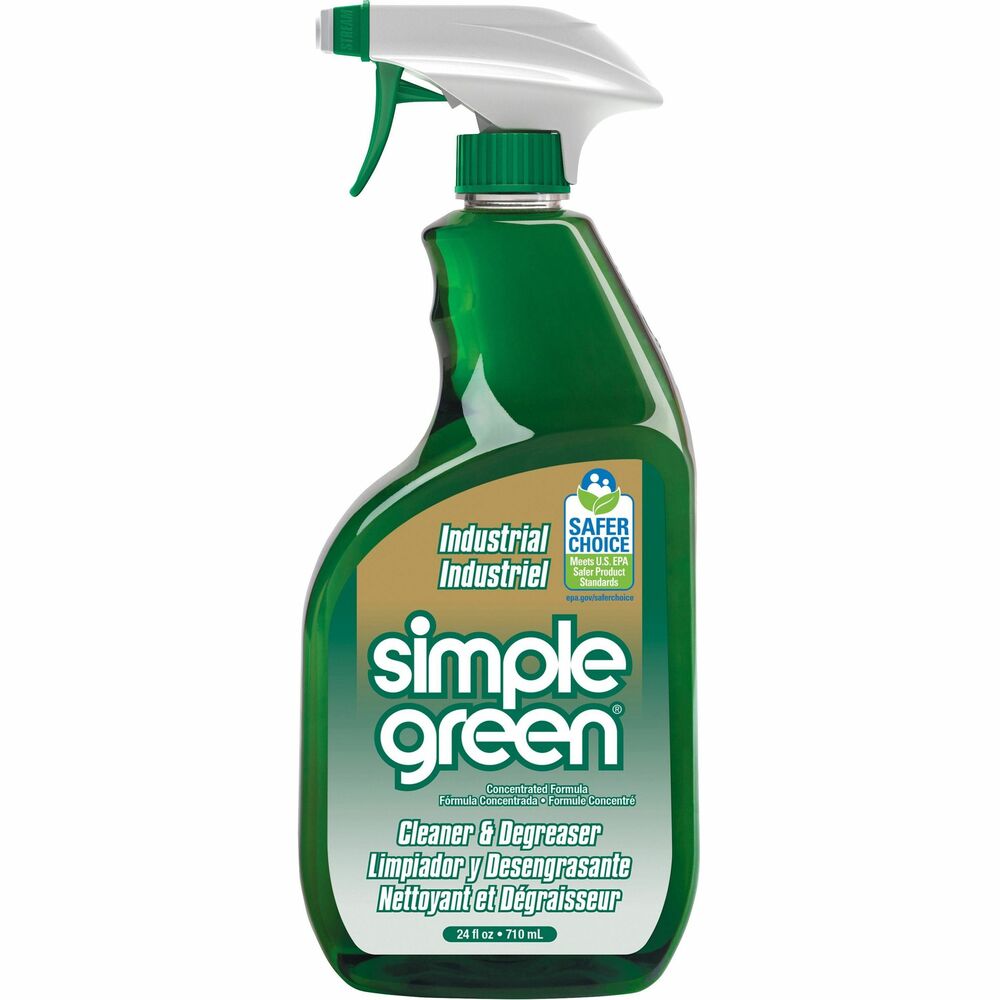 SMP13012 - Powerful, all-purpose cleaner/degreaser provides a safer alternative to toxic cleaners, bleaches and solvents. Trusted formula is nonabrasive and noncorrosive. Safe for all washable surfaces, Industrial Cleaner and Degreaser can be used to remove heavy dirt, grease, food residue and stains from any washable surface including countertops, sinks, tile, carpet, flooring, upholstery and more. Cleaner in a ready-to-use spray bottle easily cuts through tough grease, oils, cutting fluids, built-up grime and residue on equipment, engines, machinery, vehicles and manufactured parts, making it ideal for a wide range of industries including janitorial, manufacturing, MRO, food-processing, mining, automotive, transportation and engineering.