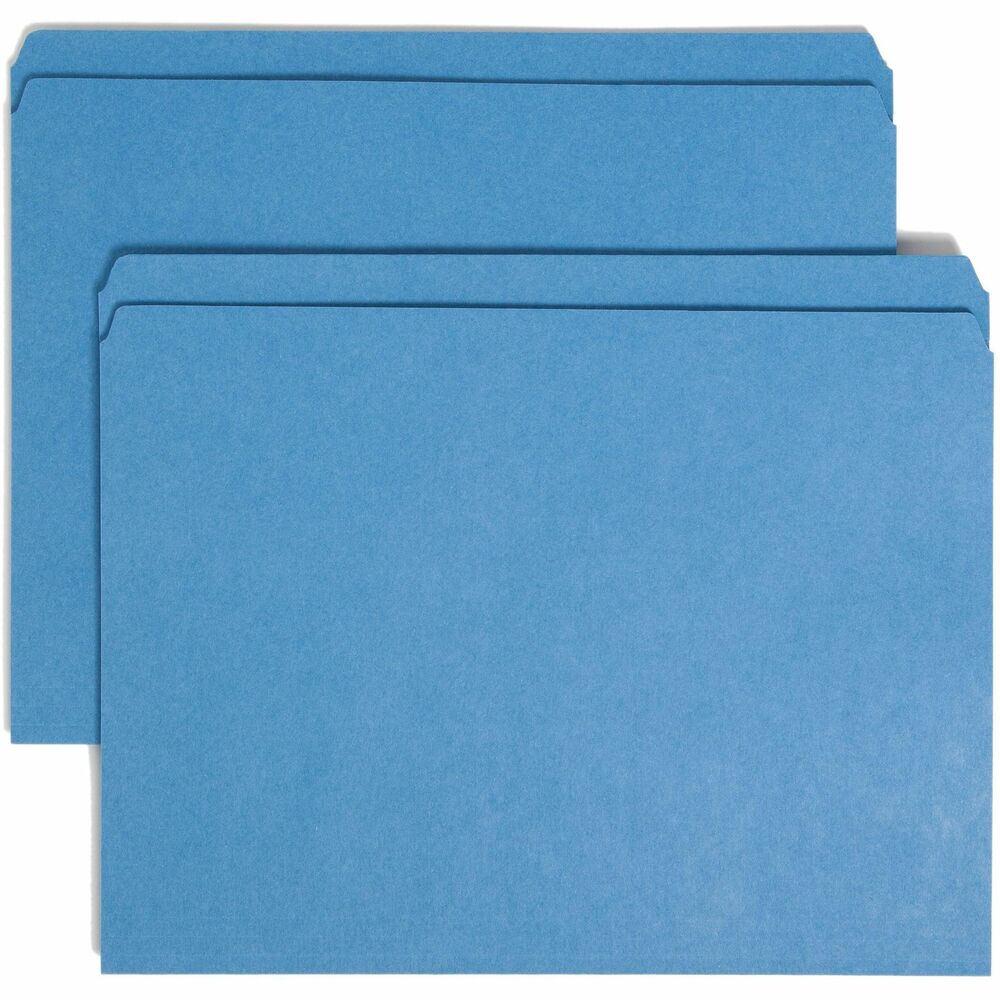 SMD12010 - More durable than standard file folders, file folders with reinforced two-ply tabs provide extra strength where you need it most. They are built stronger to last longer. Use the vibrant color to categorize different types of folders or to complement your company colors or decor. Folders feature straight-cut tabs for ample labeling space and are made of 11 point stock.