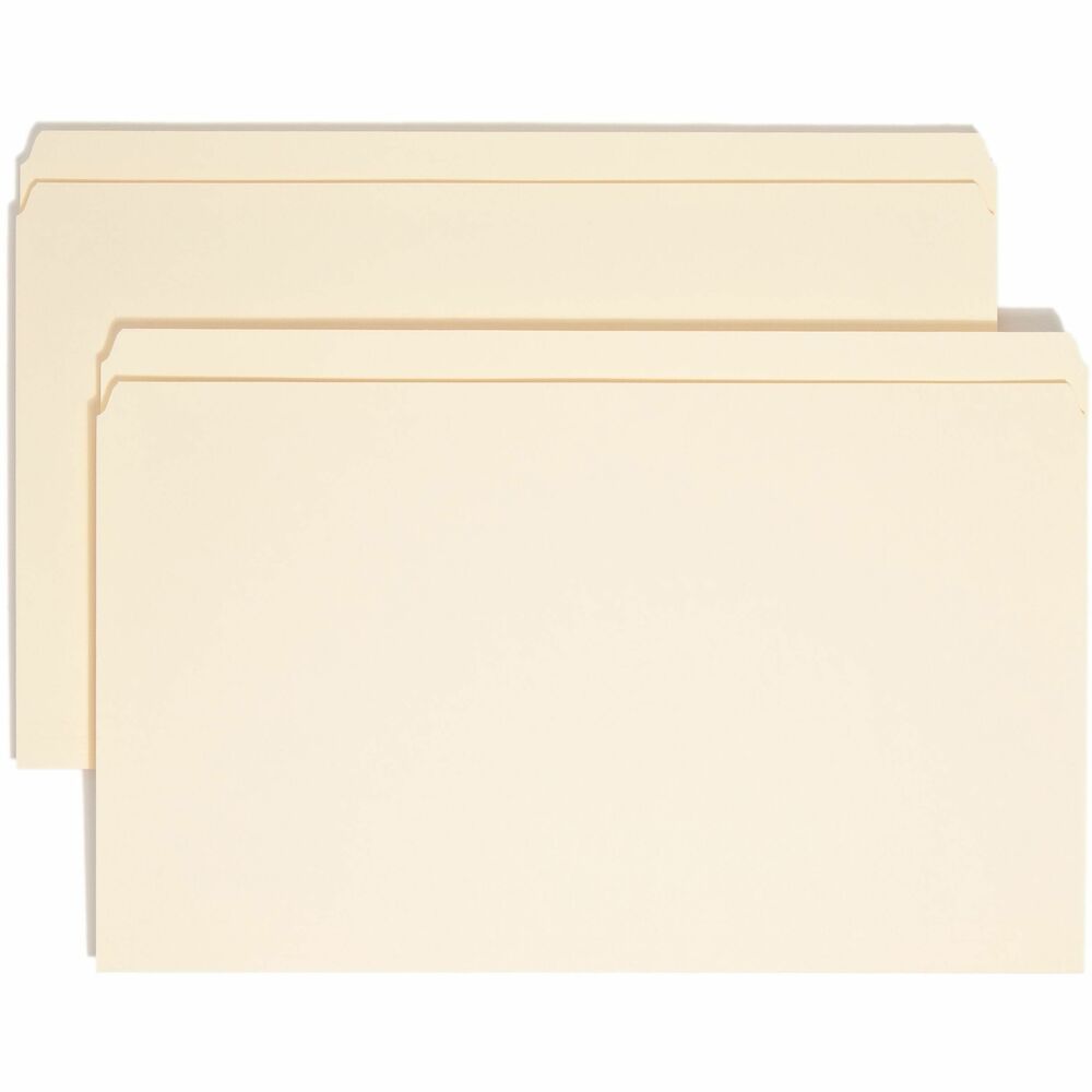 SMD15300 - Top-tab folders are ideal for organizing files or archives. Sturdy, 11 point construction protects documents. Straight-cut tab is 1/2" high. Corners are rounded in front and back. Folders are also scored for 3/4" expansion.