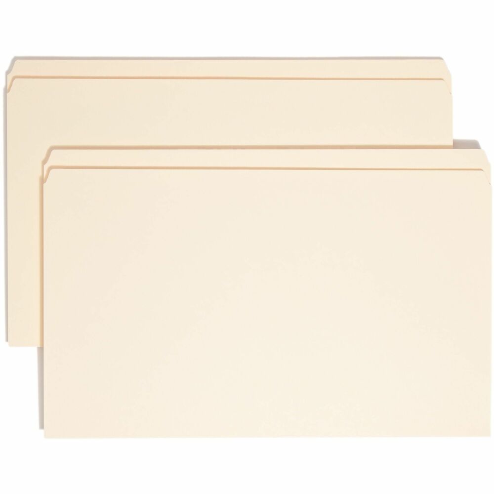 SMD15310 - More durable than standard file folders, these file folders feature full-width tabs reinforced to provide the extra strength where you need it most. These long-lasting, straight-cut tabs make the folders ideal for organizing files or archives. Tab is 1/2" high and not undercut. Sturdy, 11 point construction of the file folders protects documents. Corners are rounded in front and back. Legal-size folders are also scored for 3/4" expansion.