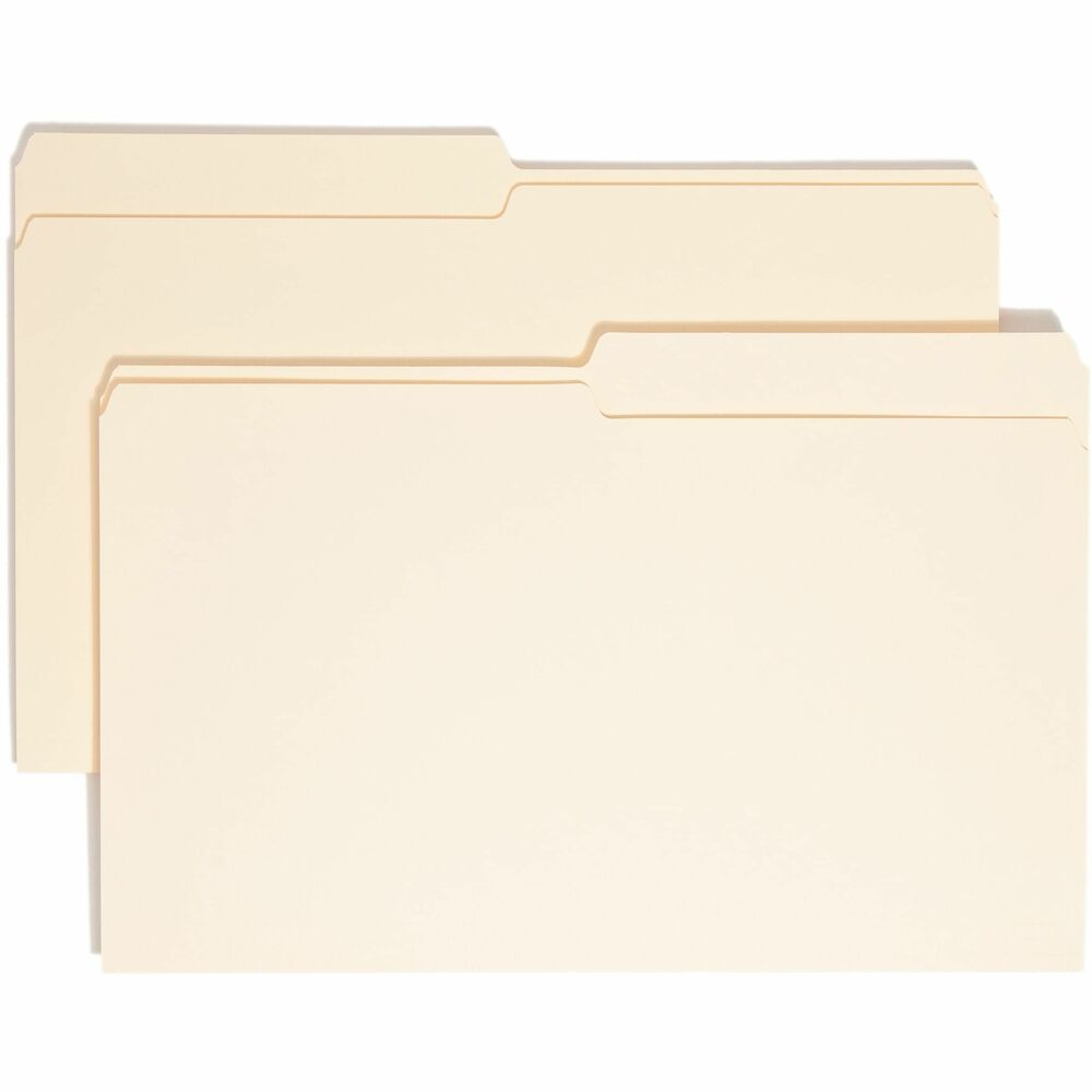 SMD15320 - Top-tab folders are ideal for organizing files or archives. Sturdy, 11 point stock protects documents. Folders have assorted 1/2-cut tabs that are 1/2" high and top corners rounded in front and back. Scoring for 3/4" expansion allows you to maintain a neat stack of documents.