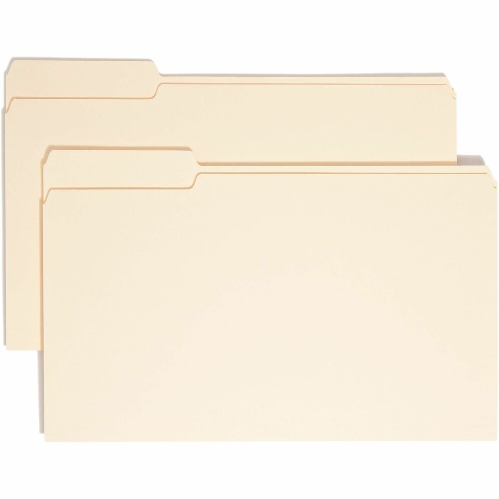 SMD15331 - Top-tab folders are ideal for organizing files or archives. Sturdy, 11 point stock protects documents. Folders have 1/3-cut tabs that are 1/2" high. Corners are rounded in front and back. Scoring for 3/4" expansion allows you to maintain a neat stack of documents.