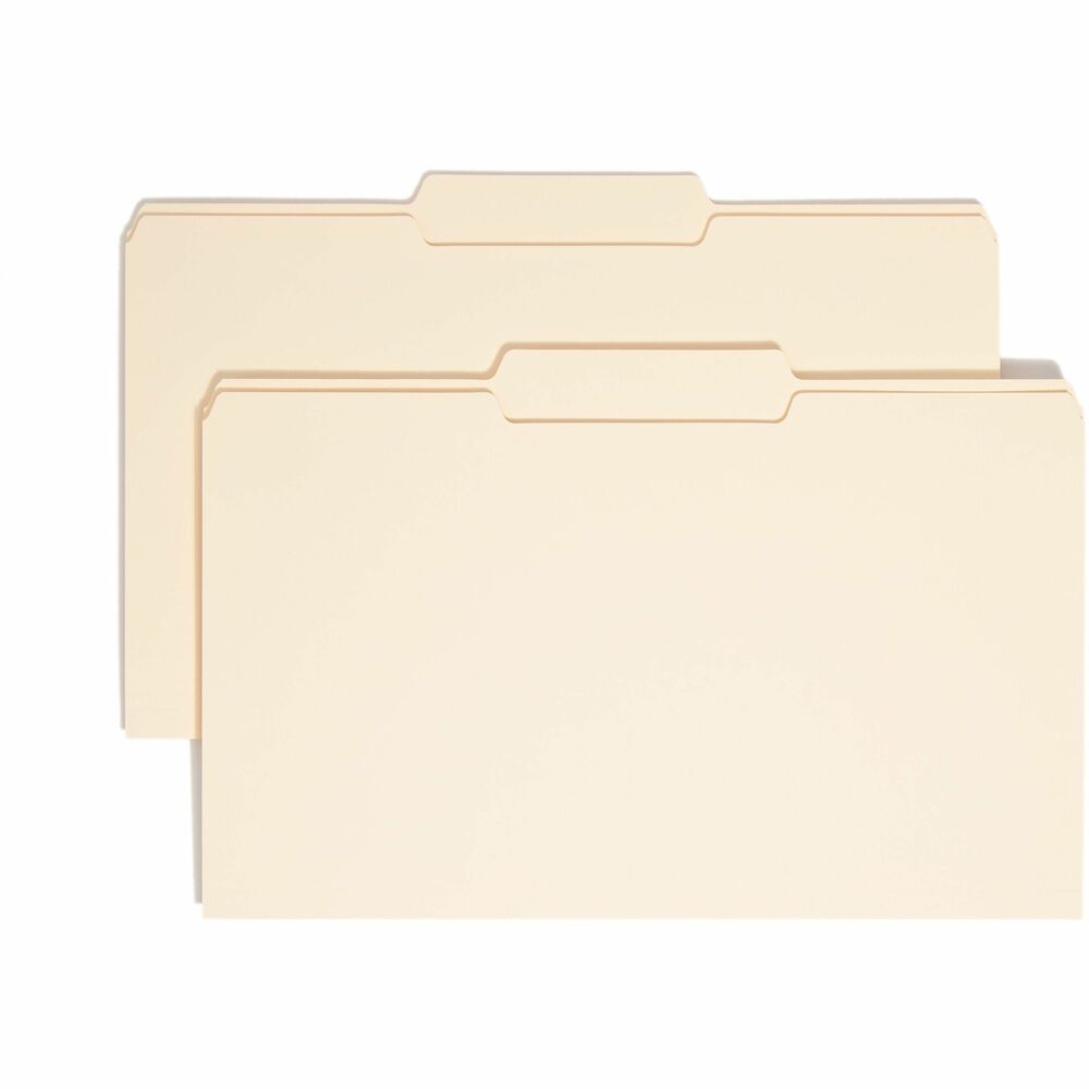 SMD15332 - Top-tab folders are ideal for organizing files or archives. Sturdy, 11 point stock protects documents. Folders have 1/3-cut tabs that are 1/2" high. Corners are rounded in front and back. Scoring for 3/4" expansion allows you to maintain a neat stack of documents.