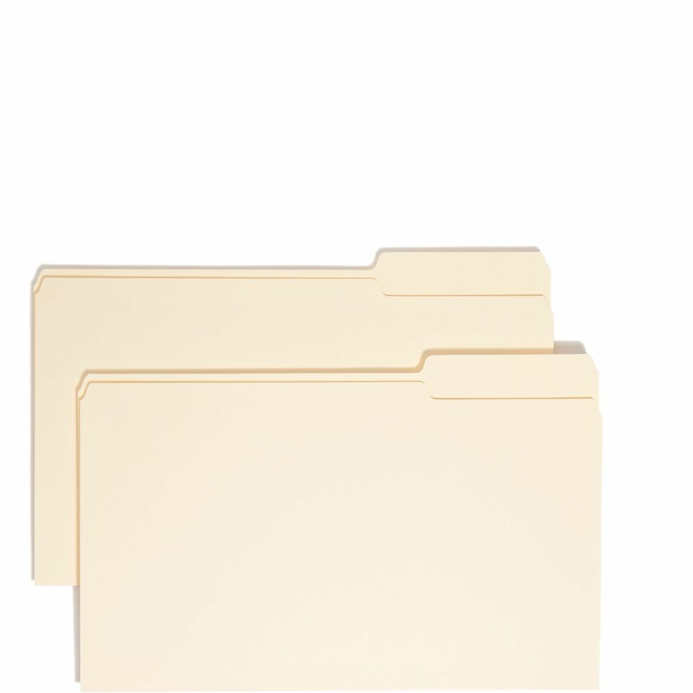 SMD15333 - Top-tab folders are ideal for organizing files or archives. Sturdy, 11 point stock protects documents. Folders have 1/3-cut tabs that are 1/2" high. Corners are rounded in front and back. Scoring for 3/4" expansion allows you to maintain a neat stack of documents.