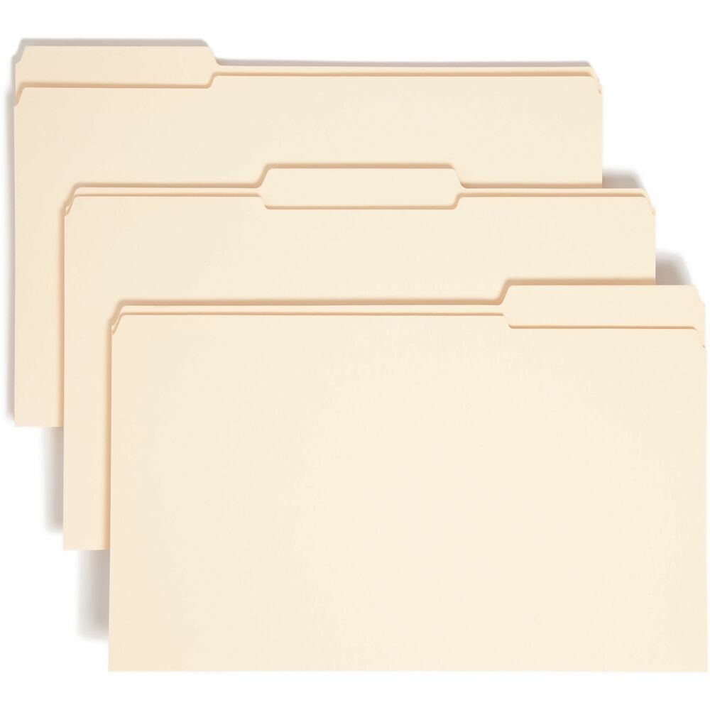 SMD15405 - Perfect for bulky files, these extra-heavyweight folders feature a W-shaped fold that expands to hold up to 1-1/2" of paperwork. Two-ply tabs provide extra strength where it is needed most. Reinforced tabs are 1/3 cut in assorted positions. Expansion folders are made of 14 point stock.