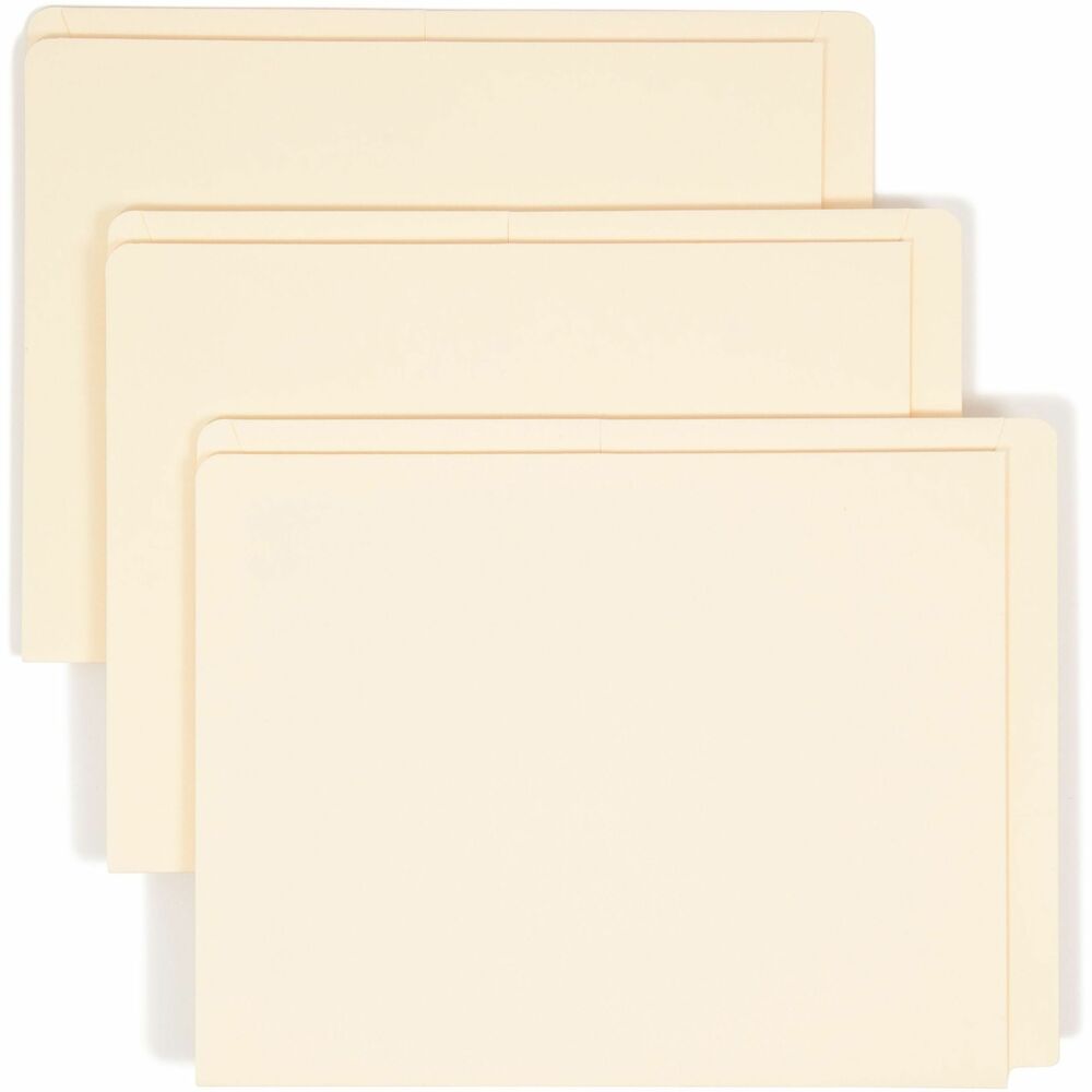 SMD24117 - The industry standard for efficient shelf filing, these end-tab pocket folders feature two handy pockets (5-3/4" x 9" each) on the inside that hold small or loose materials. Double-thick tabs deliver strength and durability. Straight-cut tabs offer plenty of space for labeling. Folders are ideal for holding X-rays or protecting photos. Pockets open on the top and inside edge for easy filing and are sealed on the other edge. Heavyweight folders are made of 11 point stock.
