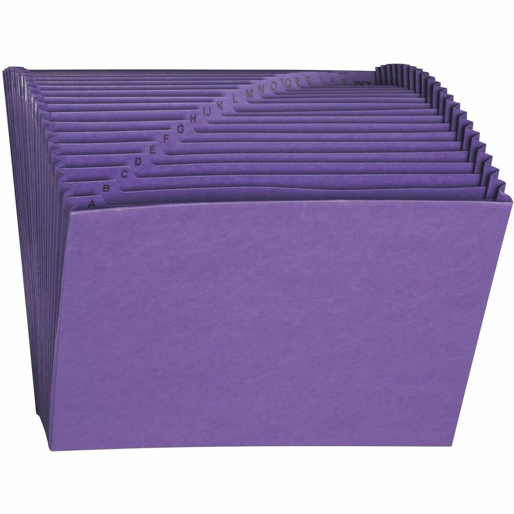 SMD70721 - Perfect for desktop or shelf organization, this desktop expanding file features 21 pockets with A-Z indexing and durable, quality construction. Each pocket expands to 7/8" to hold your important letter-size documents. Full-height dividers display the alphabetic indexing. Top of gusset features poly tape reinforcement. Both front and back panels are double-thick.
