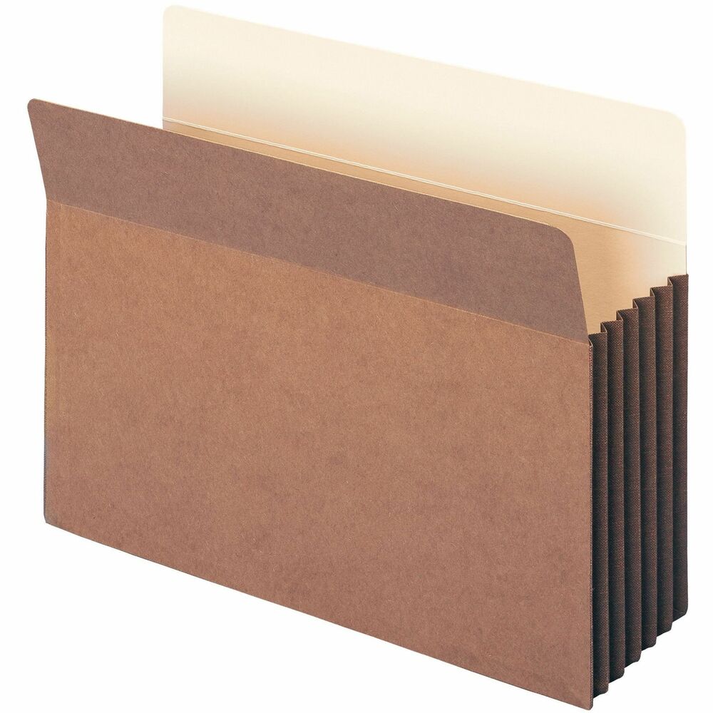 SMD73274 - Active legal files, accounting or tax files, financial statements or other heavy materials need the extra strength. These sturdy file pockets with an accordion design are great for managing bulky records. Durable, tear-resistant material reinforcement at the top of the gussets makes the sides of these pockets virtually tearproof. Drop-front style allows easy access to bulky, frequently used letter-size files. Other features include 12-1/2 point redrope back with 11 point manila liner, rounded top corners, 6-1/2" high tear-resistant material gussets and double-thick, 9 point redrope front.