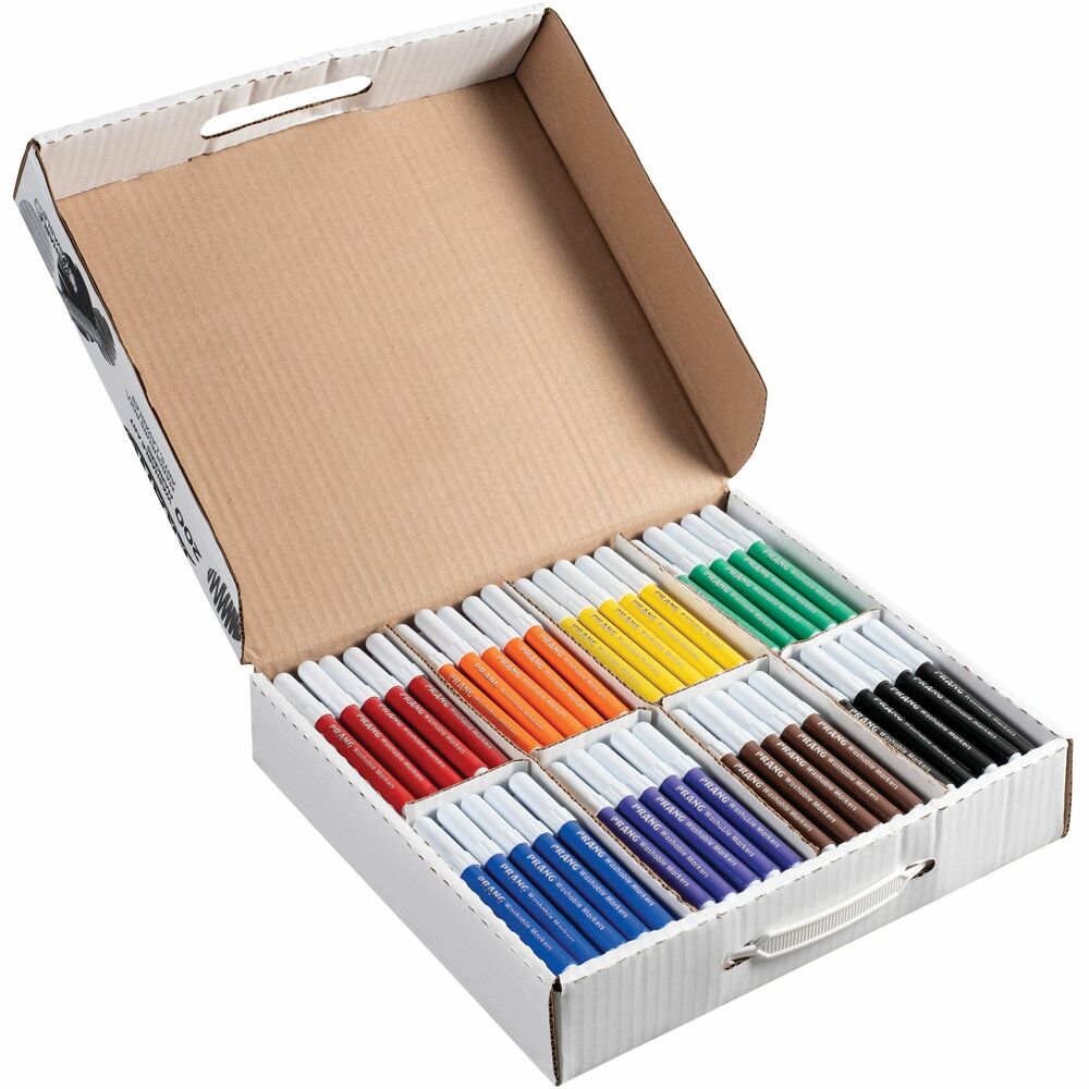 DIX80613 - Master pack of bullet tip markers includes 25 each of the following colors: red, orange, yellow, green, violet, purple, brown and black. Special washable ink formula doesn't dry out even if cap is left off for 24 hours. Ideal for the classroom and the art room, markers are certified AP nontoxic.