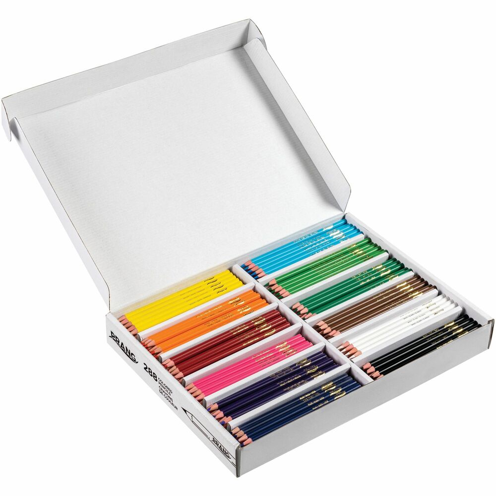 DIX82408 - Colored pencil set includes 24 each of 12 different colors: yellow, orange, red, pink, violet, blue, sky blue, green, yellow-green, brown, white and black. Full-length, pencils feature 3.3mm thick, smooth-drawing cores and bright vibrant colors. Each pencil is pre-sharpened for immediate use. PMA approved pencils are certified AP nontoxic.