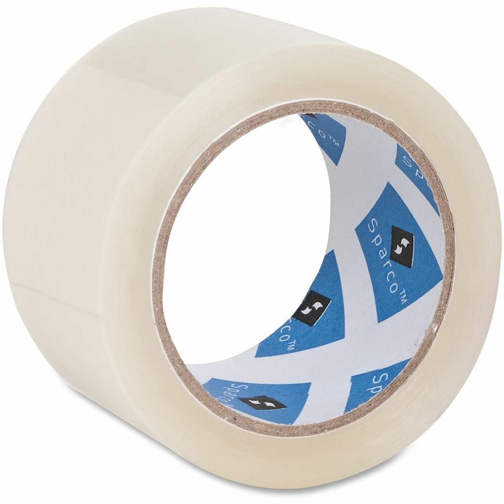 SPR64010 - Heavy-duty packaging tape with acrylic adhesive provides a firm, strong bond. Acrylic-based adhesive bonds well to polar surfaces like metal, glass, polyesters and polycarbonates. It also offers resistance to excellent temperature, UV and oxidation. Tape resists tearing, splitting and breakage. Design includes a 3" core and 3.0 mil thickness.