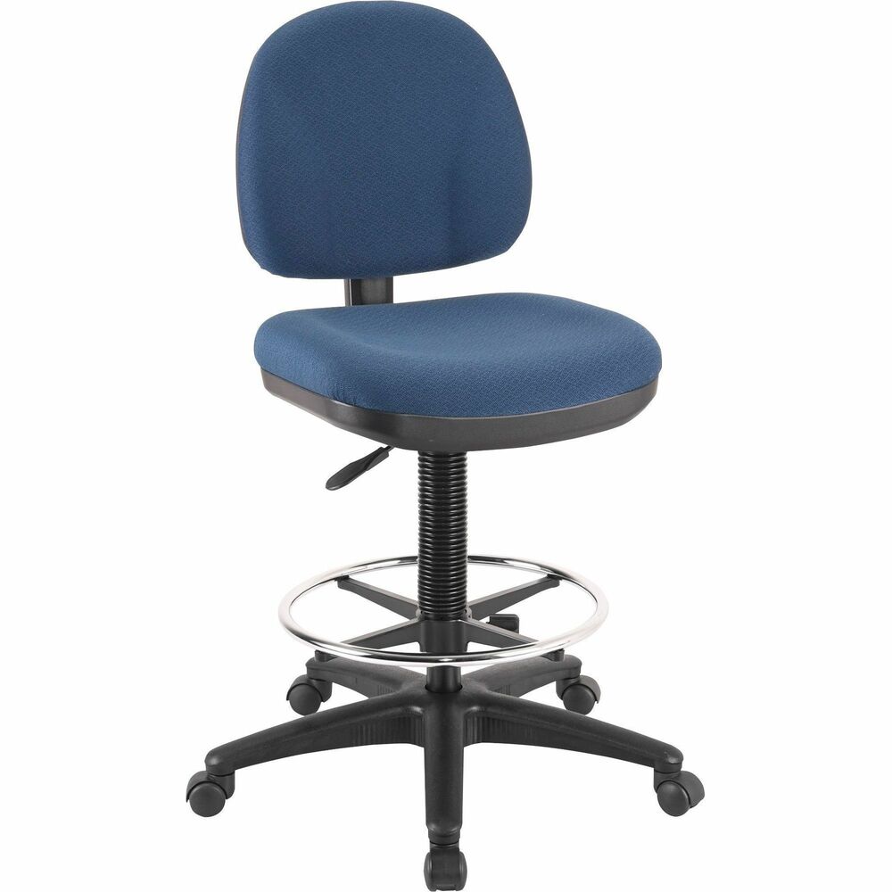LLR80010 - Adjustable Millenia Task Stool offers molded seat and back to allow comfortable, all-day use. Durable shellback and seat base provide clean smooth lines. Adjustable back gives support where you need it. Functions include pneumatic seat-height adjustment from 22" to 32" , adjustable back height, adjustable seat depth and 360-degree swivel. 19" diameter chrome footring is height-adjustable.
