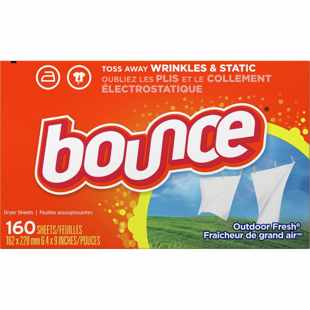 PGC80168 - Dryer sheets help reduce static cling on garments as they come out of the dryer. Time-release technology makes it last for up to 30 days. Outdoor fresh scent will remind you of that "just off the line" smell that combines fresh air and sunshine.