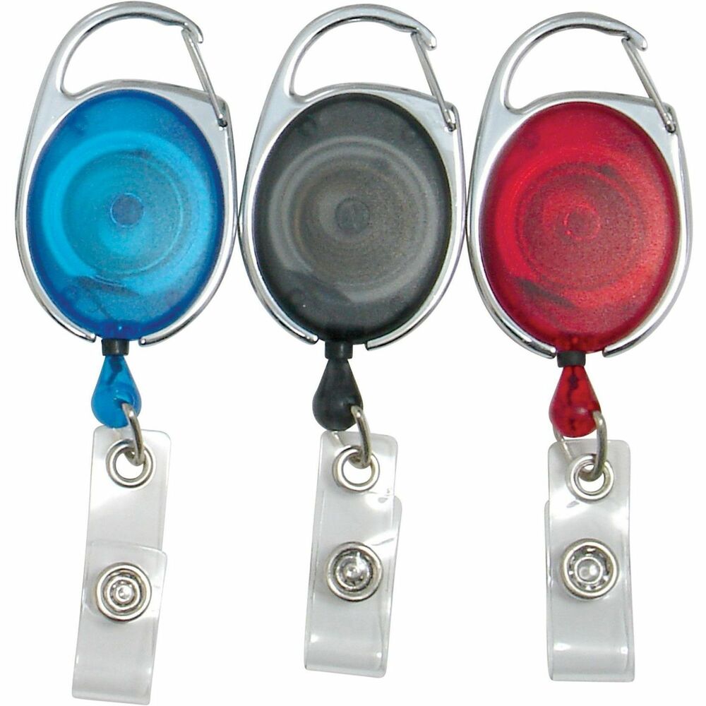 BAU68769 - Quick Clip ID Card Reel offers a stylish alternative to the mundane ID card reel. Easily clip to a belt loop, belt strap or purse strap. Card reel extends 30" and meets or exceeds standard for RoHS compliance for lead, mercury, bromine, chrome and cadmium. More from the Manufacturer
