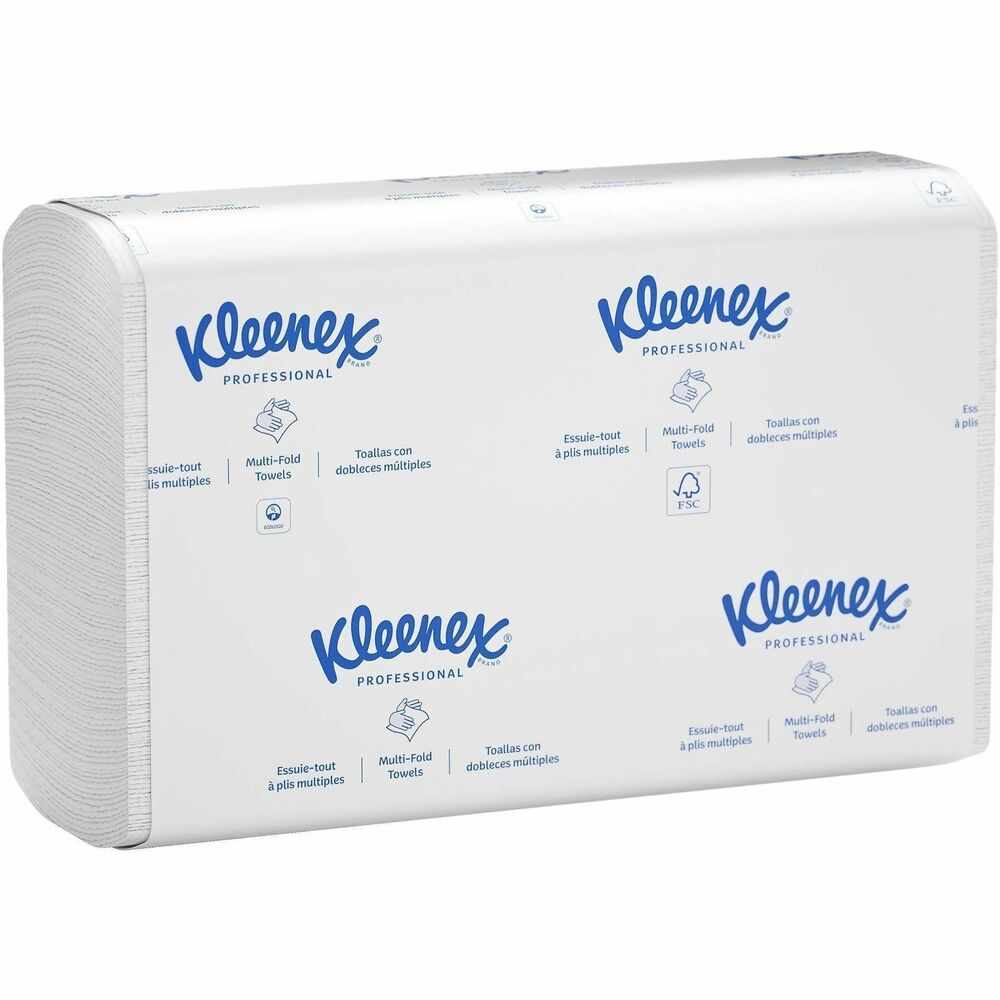 KCC02046 - Your image is important, especially for your business. Providing top-quality, multifold paper towels in your office washroom and kitchen lets your employees and guests know that you care enough to offer the very best experience. Each paper towel is soft and absorbent so users will use fewer paper towels and waste less. Their fold is designed to dispense one at a time, while bringing the next towel forward for another user. They're designed be used with universal multi-fold towel dispensers (sold separately), giving you maintenance flexibility. Tri-fold paper towels meet EPA minimum standards, are FSC and EcoLogo certified so you can choose confidently. More from the Manufacturer