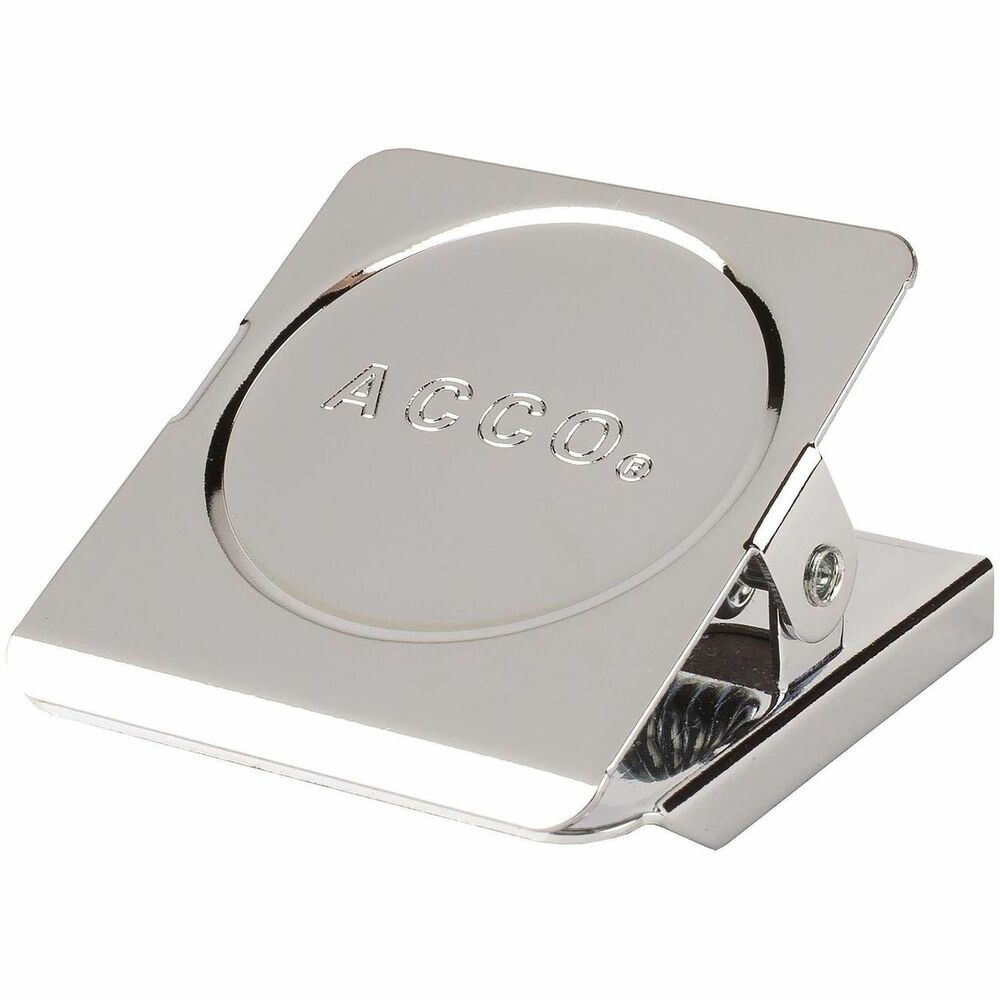 ACC72131 - Chrome-plated magnetic clips allow you to display documents on all steel surfaces. Strong magnetic effect securely holds 7/8" of paper. Rust-resistant finish for long-lasting use.