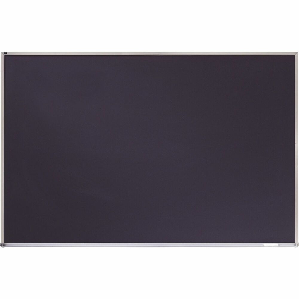 QRTPCA406B - Practical, reusable chalkboard with a porcelain surface doubles as a magnetic bulletin board. The satin-finished, anodized aluminum frame offers heavy-gauge crimp construction, and all four corners are precision-mitered for extra strength. Board design features a 3/4" frame face width and a full-length chalk rail with protective plastic endcaps for easy access to chalk and eraser. Board includes mounting hardware.