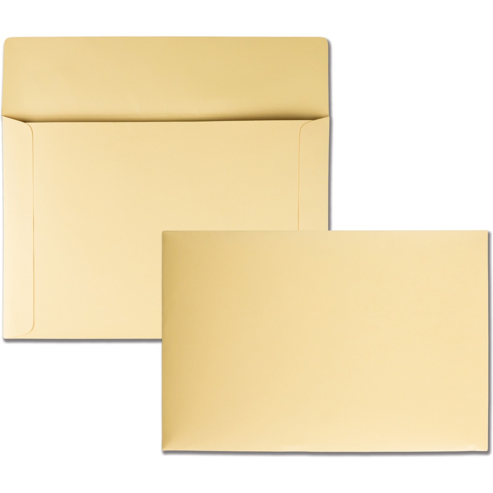 QUA89606 - K734 Index Flat File Envelopes feature a 10" x 14-3/4" size and are great for transporting, filing and storing documents, proofs or artwork. Large, ungummed flap allows repeated use. 110 lb. manila stock is super-strong to withstand handling.