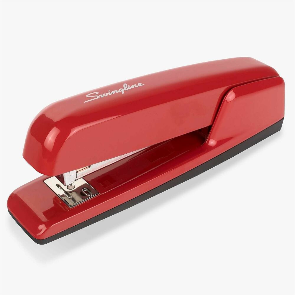 SWI74736 - The 747 is a high-quality, durable metal desktop stapler that is perfect for the office. It is made with top performance in mind with an inner rail, positive locking latch and more to minimize jamming, secure staple placement and deliver reliable stapling that you can count on. Staple as many as 25 sheets at a time. This stapler easily flips open for tacking ability and has a reversible anvil (the metal plate at the base of the staple) for pinning ability to create temporary staples. It is protected with a coating that is treated with an antimicrobial agent to suppress the growth of bacteria and mold as well as preventing the dry coat from degrading. Use with Swingline Premium Staples to ensure high performance. More from the Manufacturer