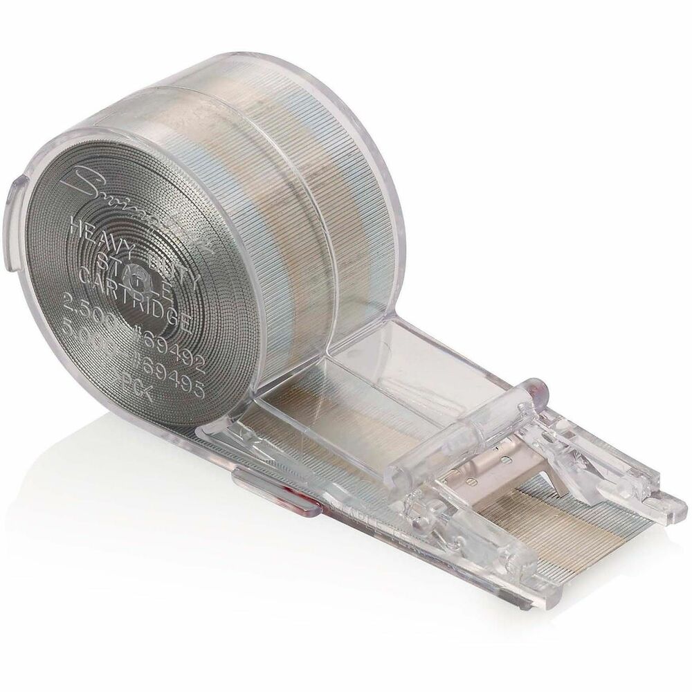 SWI69495 - SF227 Heavy-Duty Staple Cartridge is designed for use with Swingline High-capacity Electric Stapler. Flat clinch design fastens two to 70 sheets. Staple cartridge features 3/8" leg length, a 1/2" crown width and 5,000 staples.
