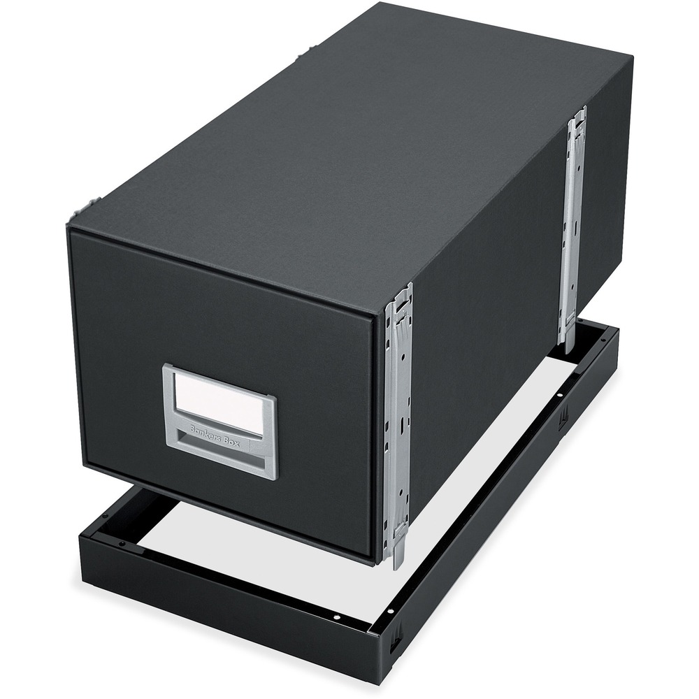 FEL15602 - Protect your files by raising them 2" above floor level. Metal base helps prevent damage from kicks, cleaning equipment and moisture. Base is designed for use with Fellowes Bankers Box StaxOnSteel Storage Drawers that offer maximum strength for your legal-size files. More from the Manufacturer