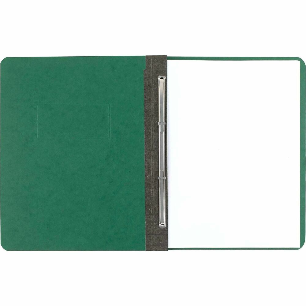 ACC25076 - Side-binding report cover is made of 20 point genuine Presstex with moisture-resistant covers for longer life. Report covers stack easily and lie extra-flat. Fasteners quickly adjust to hold the designated capacity. Design also includes a spine reinforced with tear-resistant color-matched Tyvek tape. Report cover contains a high percentage of recycled material.
