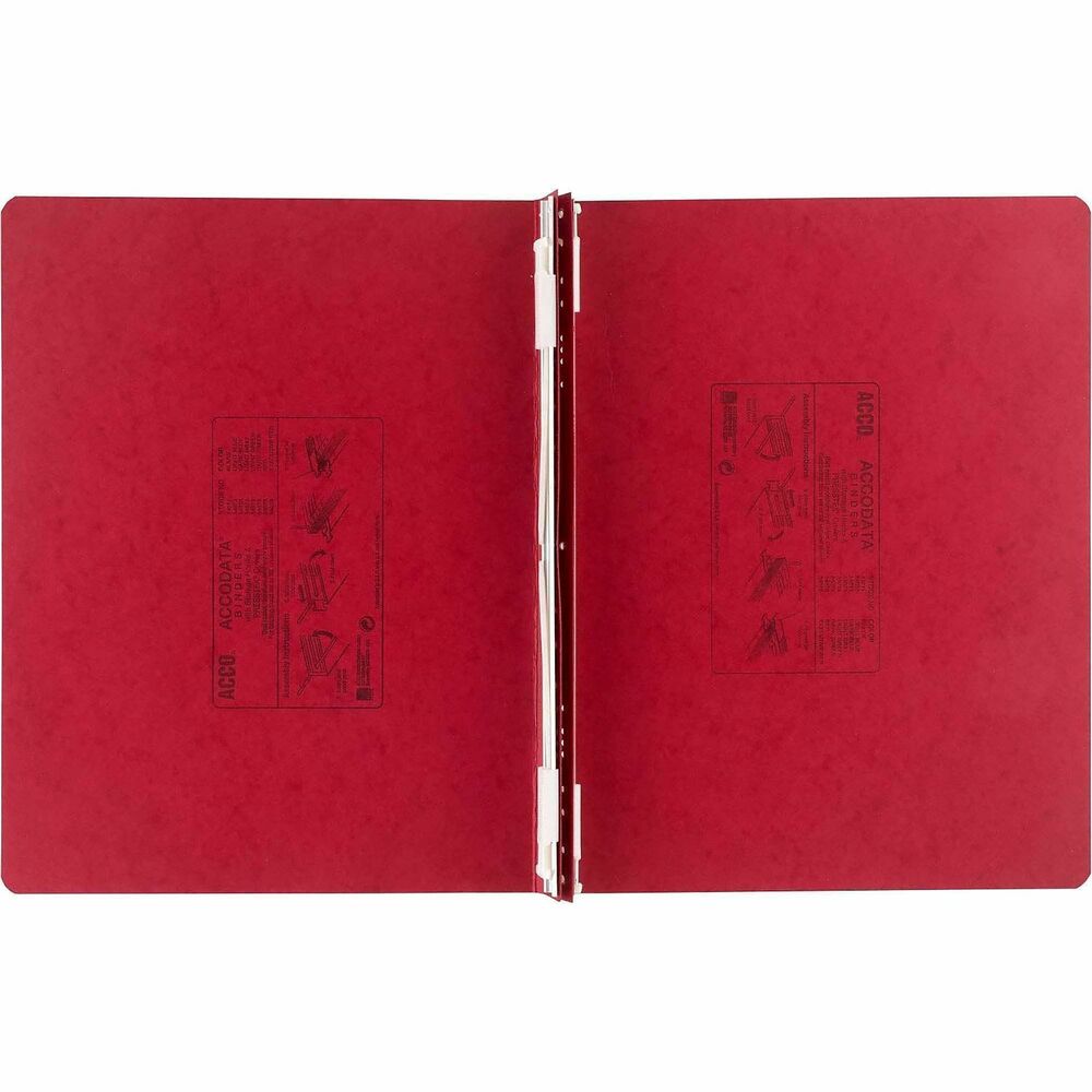 ACC54079 - Hanging data binder features Presstex covers and storage hooks to secure up to 6" of unburst sheets. Design is top-loading and bottom-loading. Acrylic coating on binder provides a water-resistant cover. Retractable filing hooks are designed for both single-point filing and a drop file system. These flexible nylon posts adjust to hold up to 6" of sheets attached in continuous form. Data binder accommodates the following center posts: 14-3/8" , 13-1/8" , 11-1/2" , 10-1/2" , 9-1/2" , 8-1/2" , and 7".