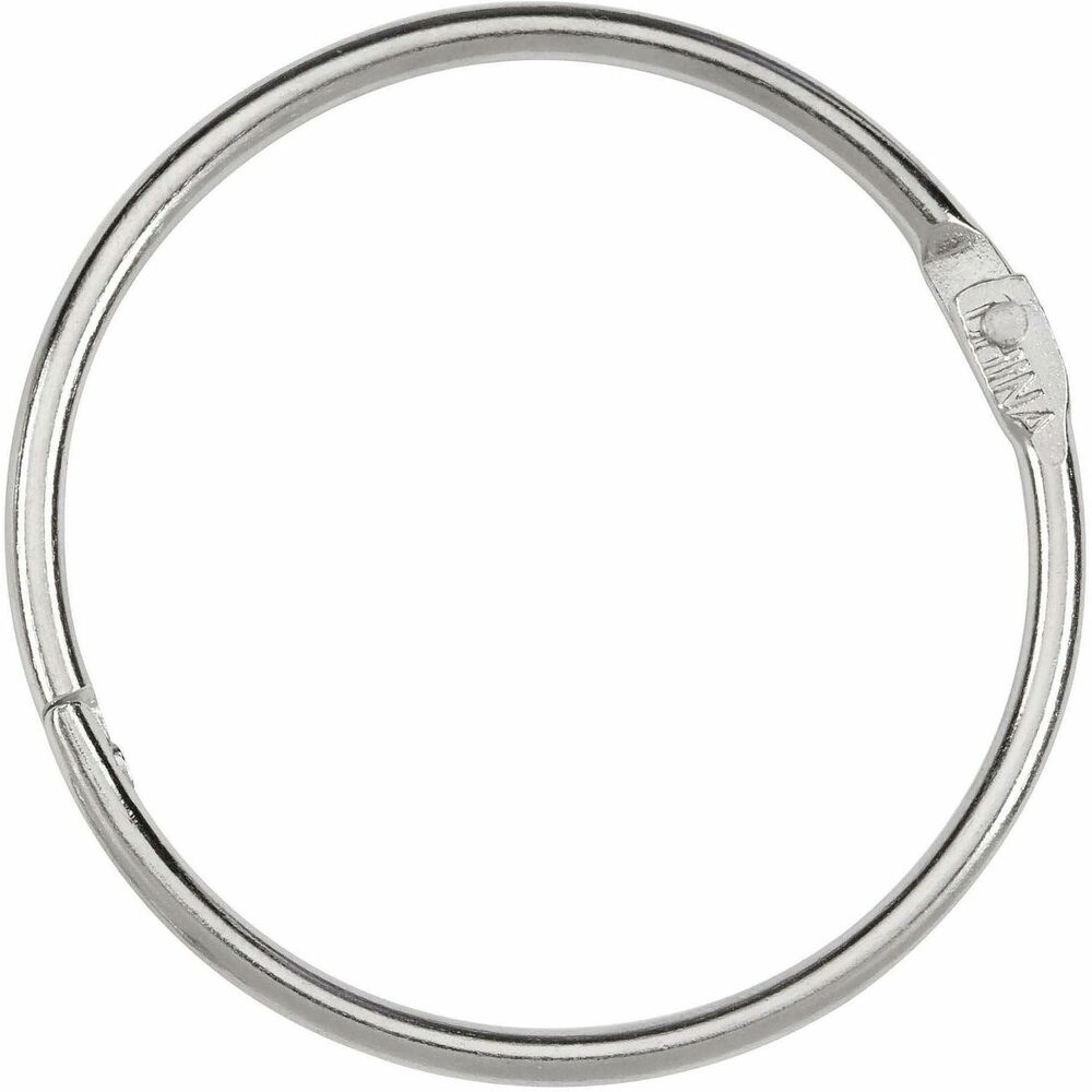 ACC72201 - Strong nickel-plated steel rings won't crack, split or bend. Rustproof rings are user friendly: pull to open, squeeze to close. Locking round rings lock securely to prevent your swatches, keys, sheets, memos and invoices from falling out. Great for portable or car use.