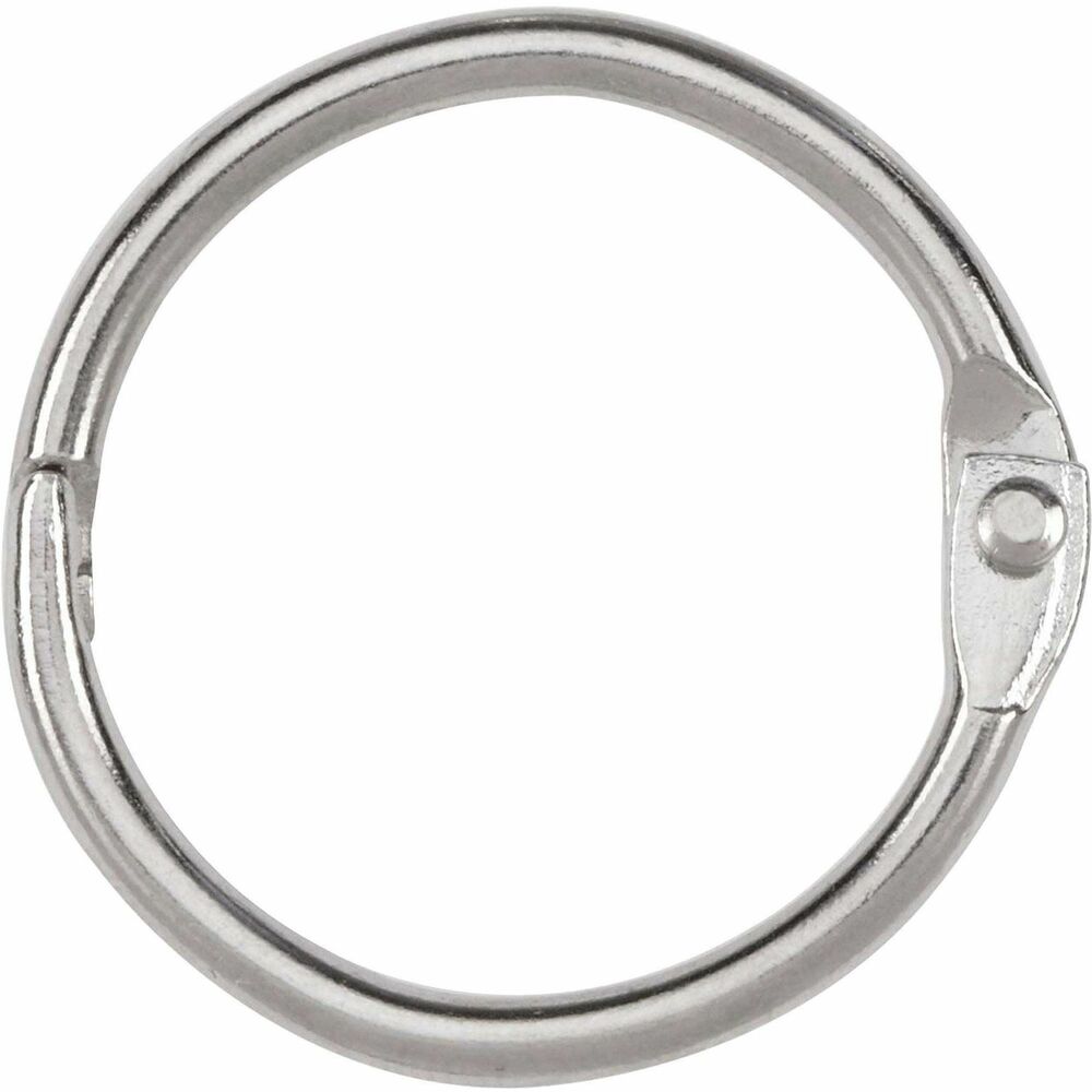 ACC72202 - Strong nickel-plated steel rings won't crack, split or bend. Rustproof rings are user friendly: pull to open, squeeze to close. Locking round rings lock securely to prevent your swatches, keys, sheets, memos and invoices from falling out. Great for portable or car use.