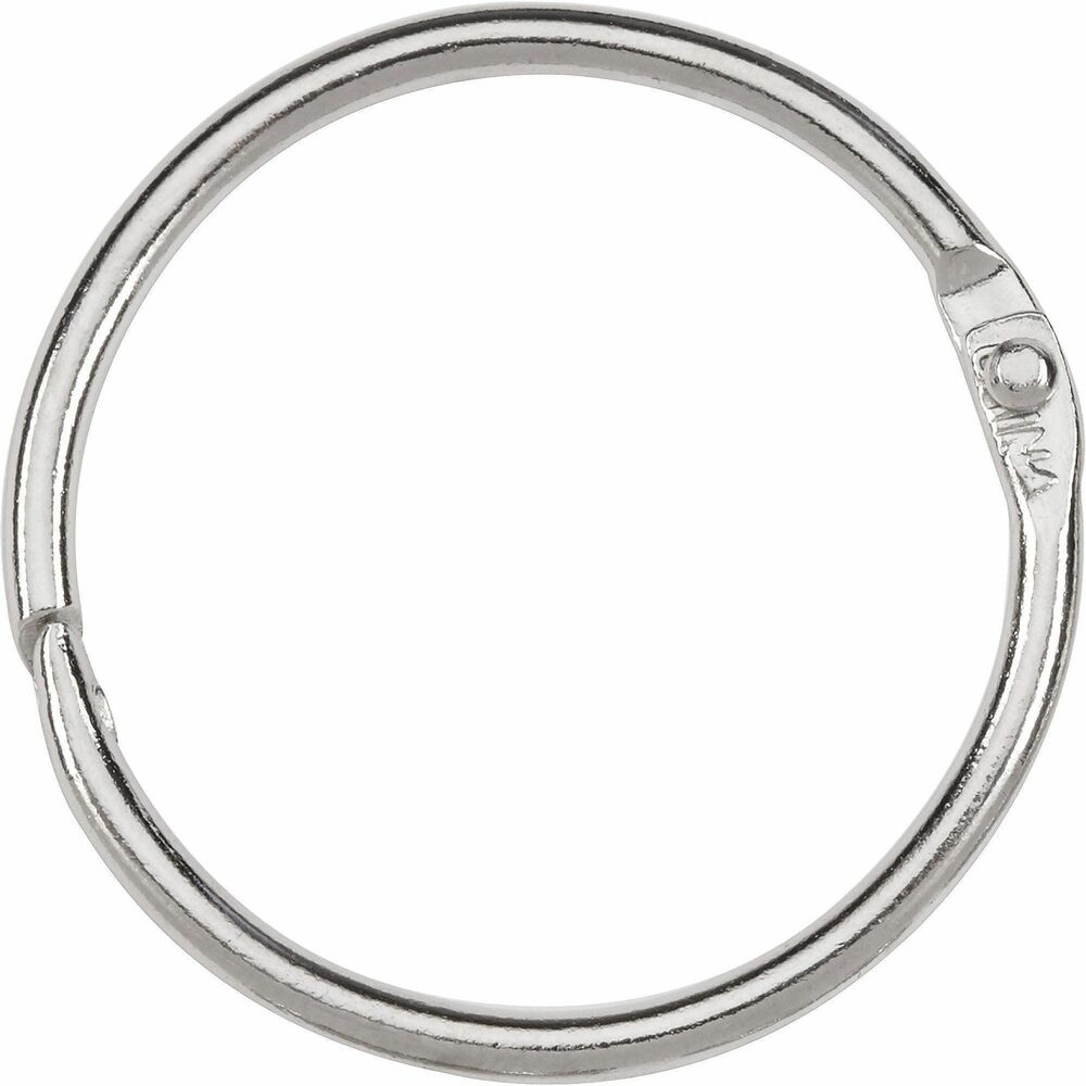 ACC72204 - Strong nickel-plated steel rings won't crack, split or bend. Rustproof rings are user friendly: pull to open, squeeze to close. Locking round rings lock securely to prevent your swatches, keys, sheets, memos and invoices from falling out. Great for portable or car use.