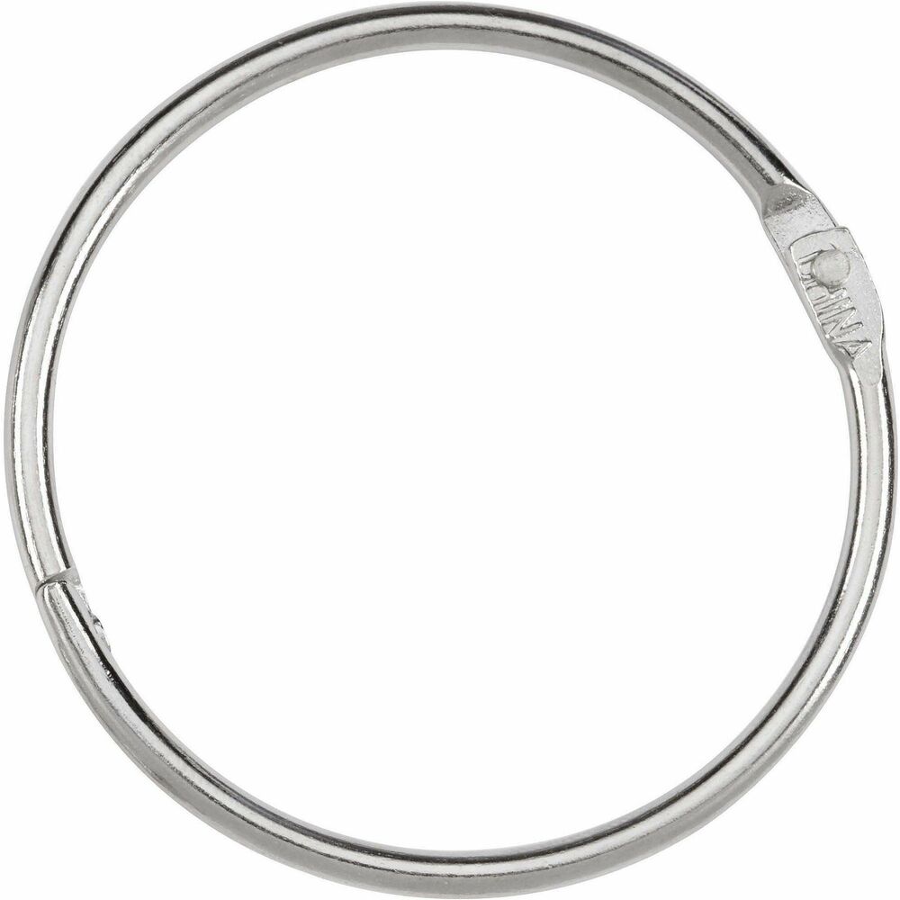 ACC72205 - Strong nickel-plated steel rings won't crack, split or bend. Rustproof rings are user friendly: pull to open, squeeze to close. Locking round rings lock securely to prevent your swatches, keys, sheets, memos and invoices from falling out. Great for portable or car use.