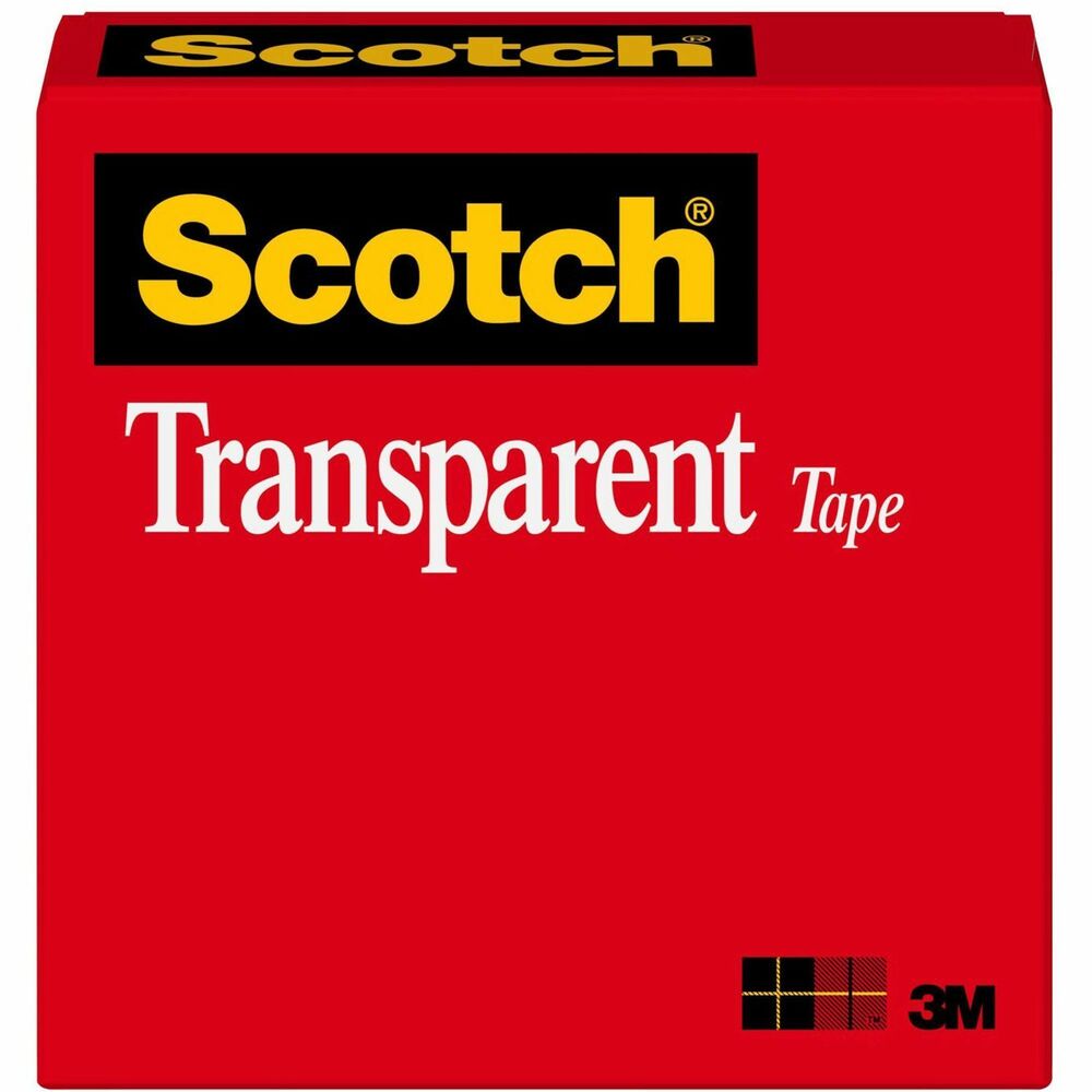 MMM600121296 - Scotch Transparent Office Tape is a glossy tape that is crystal-clear for a professional appearance. Instant adhesion delivers excellent holding power for your most critical taping tasks. Clear when applied, it doesn't yellow with aging. Tape pulls off the roll smoothly and cuts easily. It is ideal for multipurpose sealing, label protection, general-purpose wrapping and mending. Tape is also photo-safe (determined in accordance with ISO Standard 18916). More from the Manufacturer