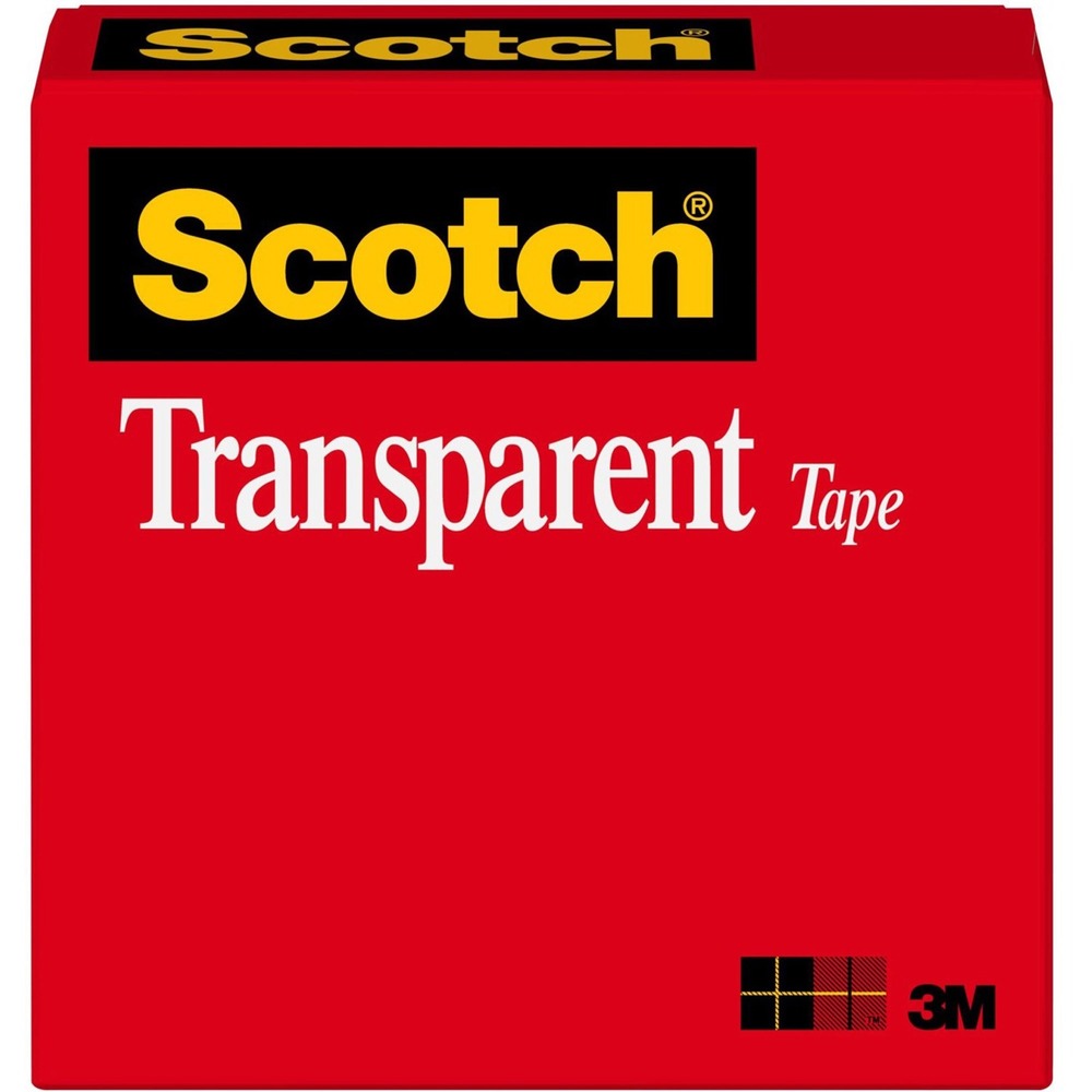 MMM600341296 - Scotch Transparent Office Tape is a glossy tape that is crystal-clear for a professional appearance. Instant adhesion delivers excellent holding power for your most critical taping tasks. Clear when applied, it doesn't yellow with aging. Tape pulls off the roll smoothly and cuts easily. It is ideal for multipurpose sealing, label protection, general-purpose wrapping and mending. Tape is also photo-safe (determined in accordance with ISO Standard 18916). More from the Manufacturer