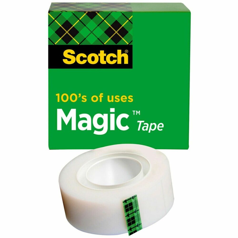 MMM810341296 - Scotch Magic Tape is the original matte finish, invisible tape. It disappears on most papers so it's easy to scan and read documents. This versatile tape is ideal for permanent paper mending and many other uses. It pulls off the roll smoothly, cuts easily and resists splitting and tearing. It will not dry out or yellow. Write on it with pen, pencil or marker. Tape is also photo-safe (determined in accordance with ISO Standard 18916). More from the Manufacturer