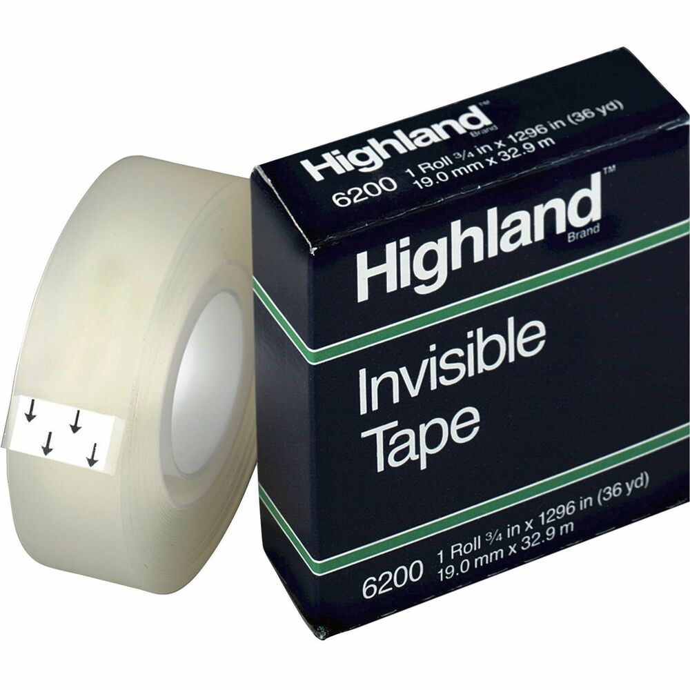 MMM6200341296 - Economy tape with matte finish is virtually invisible on most surfaces. It is ideal for basic office use. Write on tape with most pens and pencils. It fits 1" core desk dispensers.
