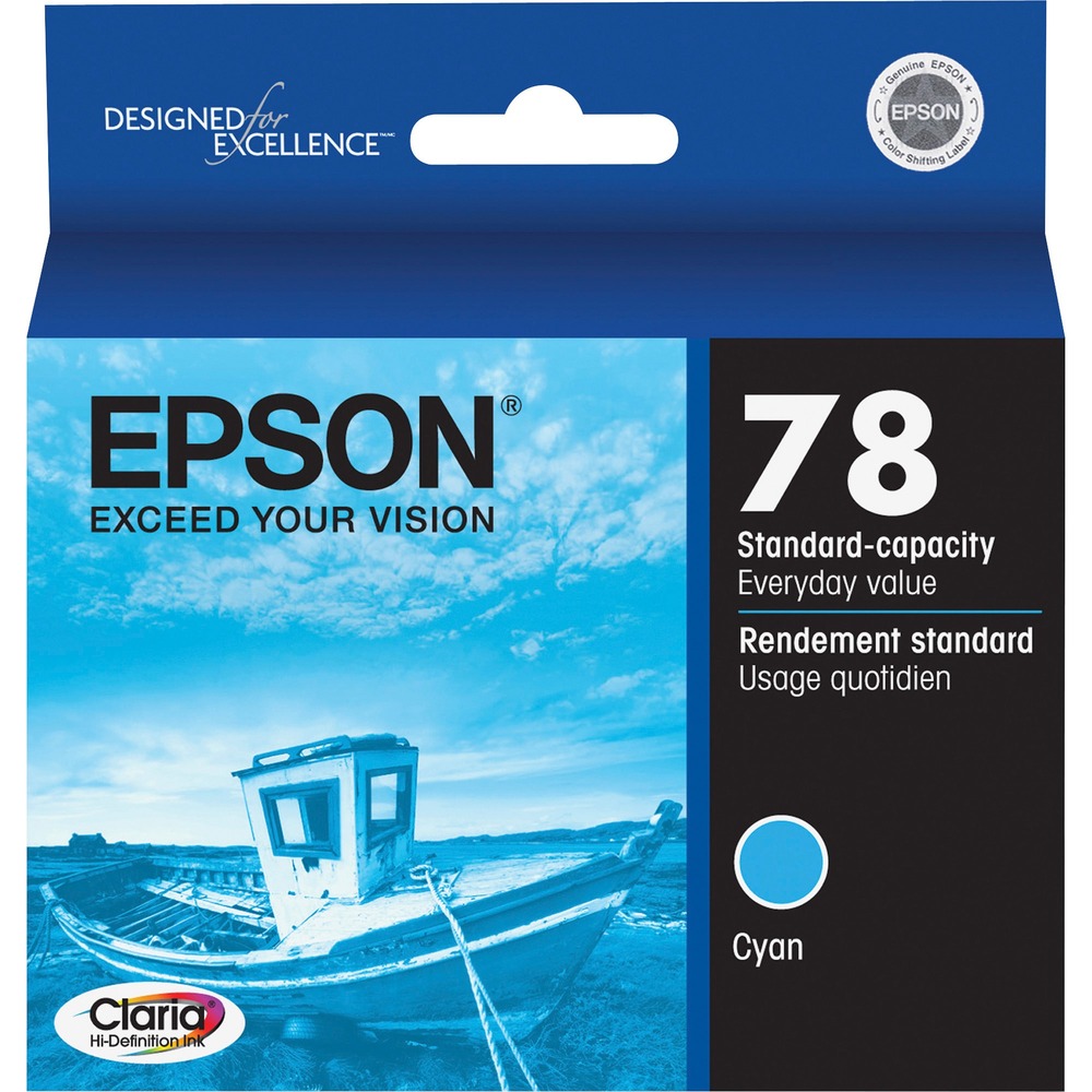 EPST078220S - Ink cartridge is designed for use with Epson Stylus Photo RX580, R260, R280, R380, RX595 and RX680 and Artisan 50. Claria Hi-Definition Inks provide true-to-life colors for printing your best shots. Quick-drying Claria inks make handling photos, worry-free, for sharing. Cartridge delivers durable photos that are smudge-resistant, scratch-resistant, water-resistant and fade-resistant.