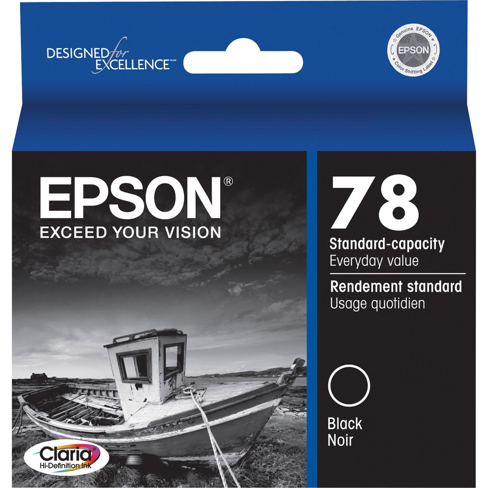 EPST078120S - Ink cartridge is designed for use with Epson Stylus Photo RX580, R260, R280, R380, RX595 and RX680 and Artisan 50. Claria Hi-Definition Inks provide true-to-life colors for printing your best shots. Quick-drying Claria inks make handling photos, worry-free, for sharing. Cartridge delivers durable photos that are smudge-resistant, scratch-resistant, water-resistant and fade-resistant.