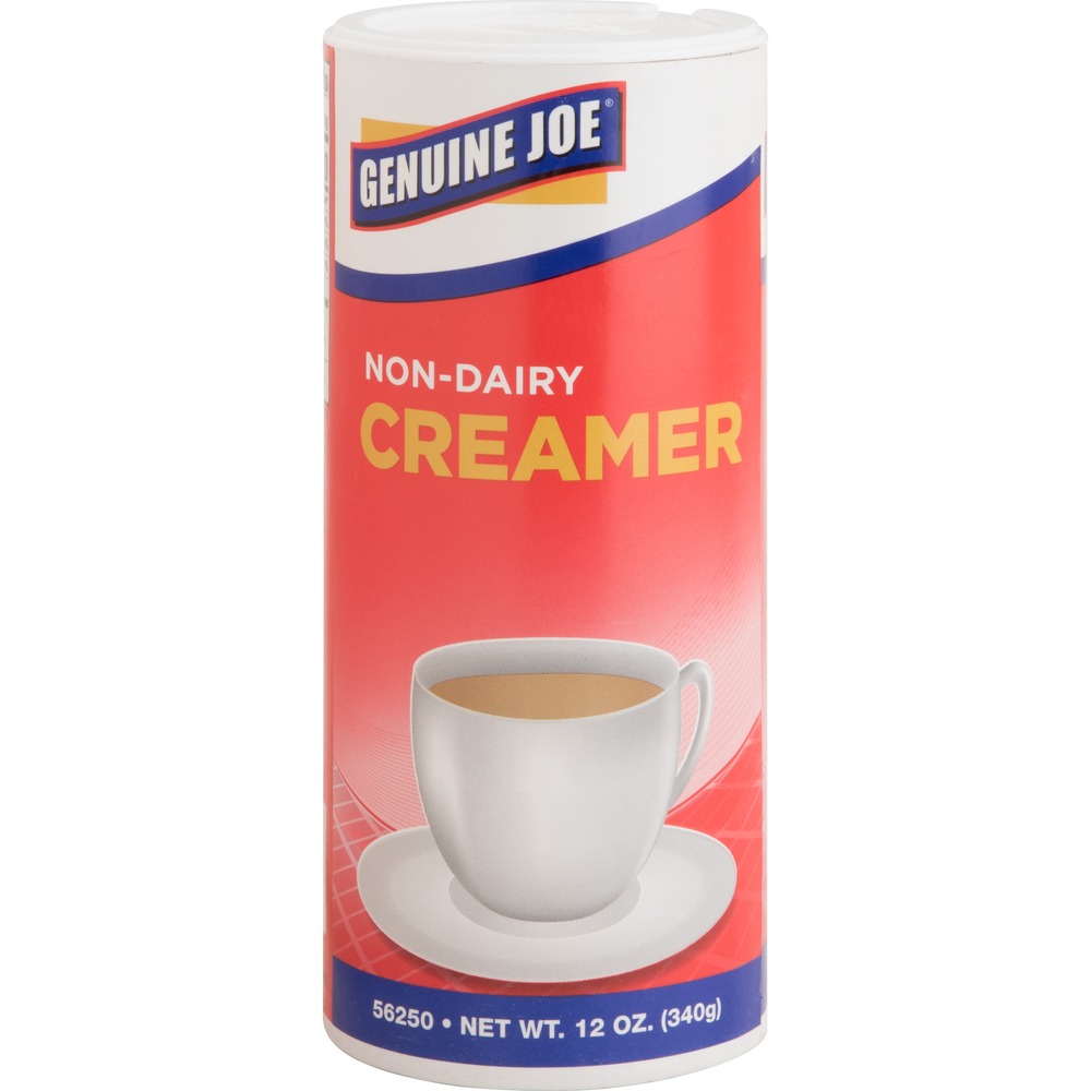 GJO56250 - Nondairy creamer comes in convenient, reclosable canisters for easy pouring and adds rich creamy flavor to coffee, tea, cocoa or other beverages. No refrigeration is required. Creamer is gluten-free and kosher dairy.