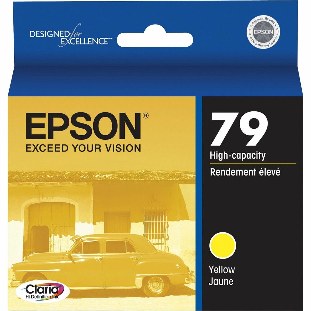 EPST079420 - Ink cartridge is designed for use with Epson Stylus Photo 1400 and Artisan 1430. Claria Hi-Definition Inks provide true-to-life colors for printing your best shots. Cartridge delivers durable photos that are smudge-resistant, scratch-resistant, water-resistant and fade-resistant. Quick-drying Claria inks make handling photos worry-free. Patented SmartValve Cartridge technology has MicroPiezo Ink Level Sensors for reliable printing. Cartridge yields approximately 810 pages.