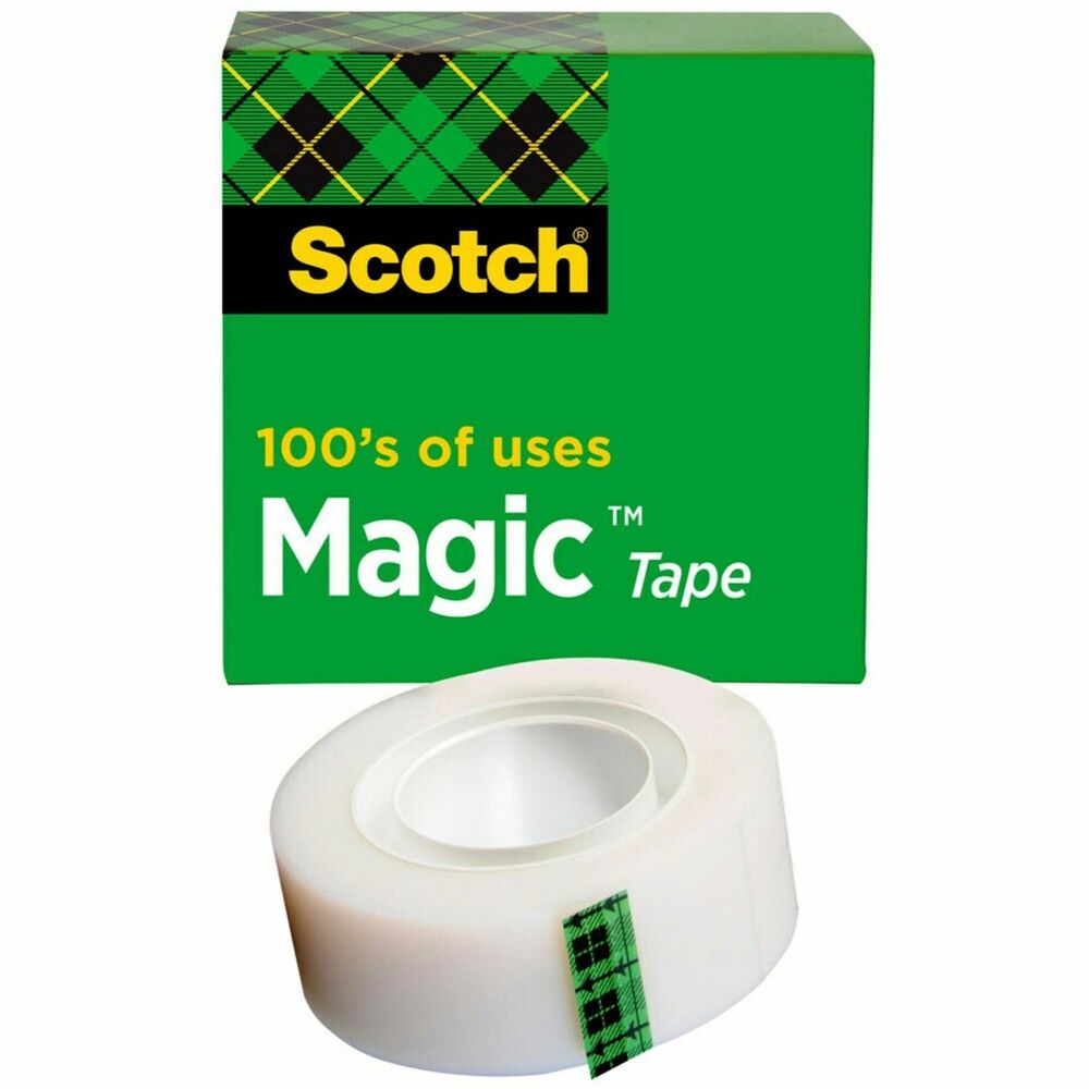 MMM8101K - Scotch Magic Tape is the original matte finish, invisible tape. It disappears on most papers so it's easy to scan and read documents. This versatile tape is ideal for permanent paper mending and many other uses. It pulls off the roll smoothly, cuts easily and resists splitting and tearing. It will not dry out or yellow. Write on it with pen, pencil or marker. Tape is also photo-safe (determined in accordance with ISO Standard 18916). More from the Manufacturer