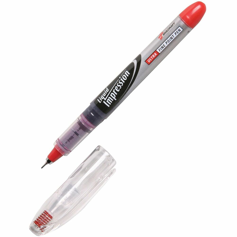 NSN5194367 - Liquid Impression Markers combine function and style in a translucent barrel with visible ink supply to monitor ink levels. Free-flowing, liquid ink provides smooth writing from beginning to end and is an environmentally friendly, water-based pigmented ink. Ink is nonpermanent and nonrefillable. Tough, plastic tips on markers hold up to extended use.