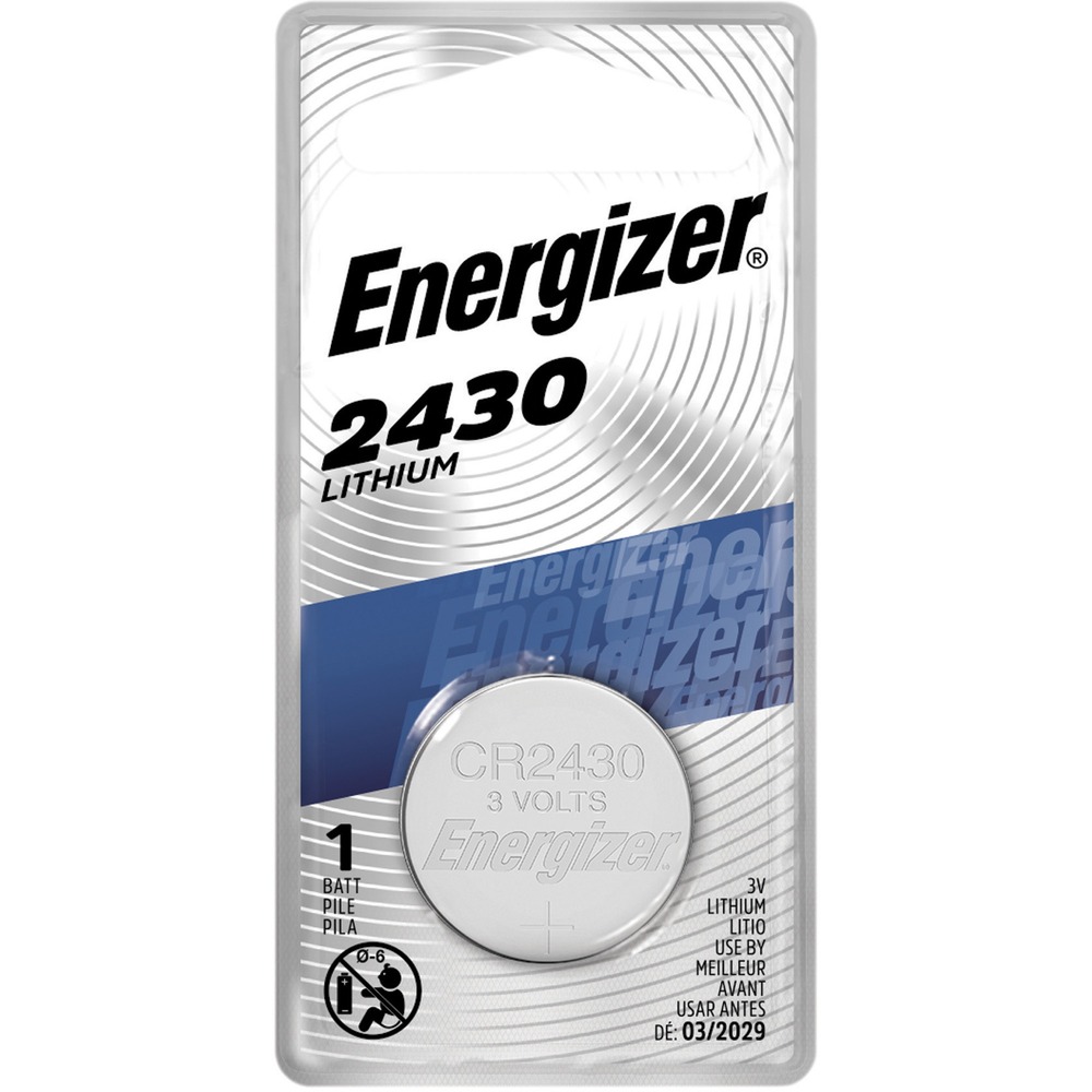 EVEECR2430BP - 3 Volt Battery is designed to power smaller electronics for hours. The lithium core provides high energy to weight ratio. Use with watches, calculators and solid state miniaturized applications. More from the Manufacturer