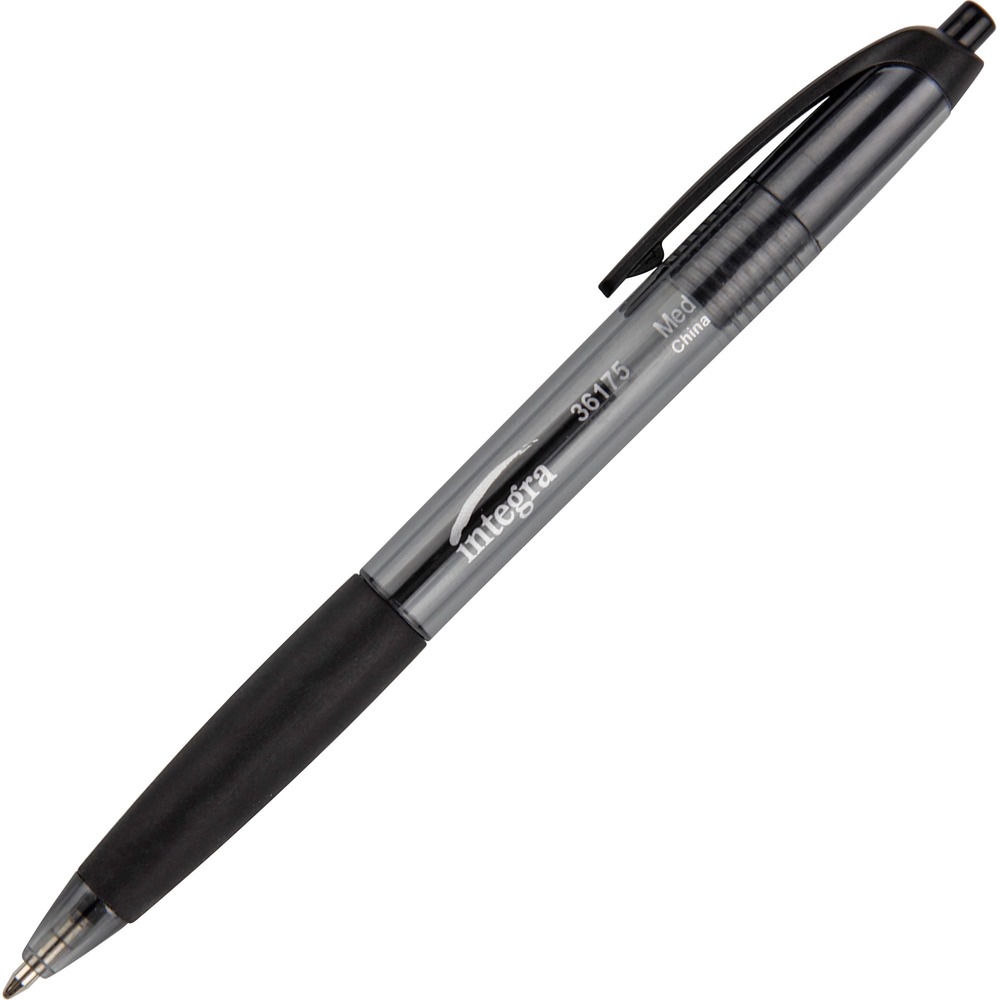 ITA36175 - Retractable pens offer water-resistant ink and rubber grip for your comfort. Use the plastic pocket clip to attach to pockets, notebooks and more. Ballpoint pen is nonrefillable.