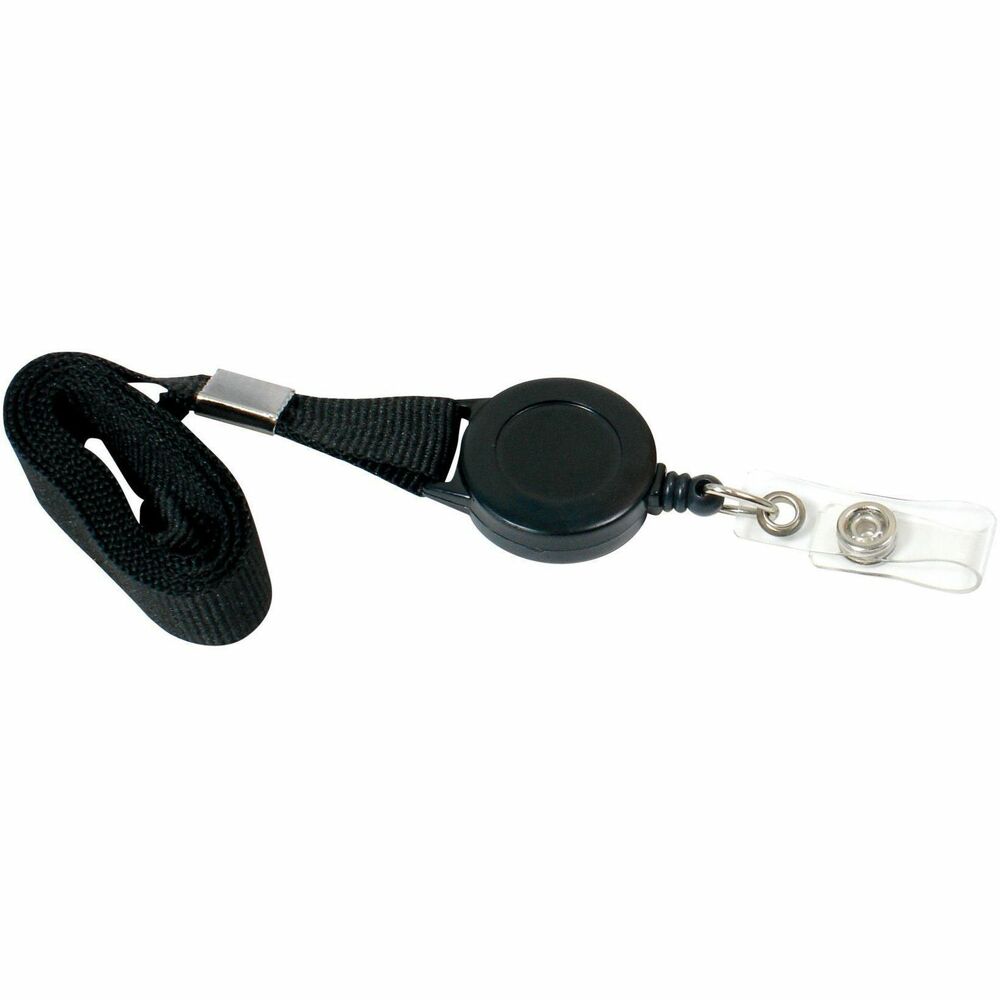BAU68979 - Unique combination of a lanyard and an ID card reel seamlessly join together to make displaying your ID or carrying keys easier. Lanyard is 36" long. Card reel has a 24" cord. Ideal for offices, warehouses, and anywhere else IDs need to be easily accessible as well as visible. More from the Manufacturer