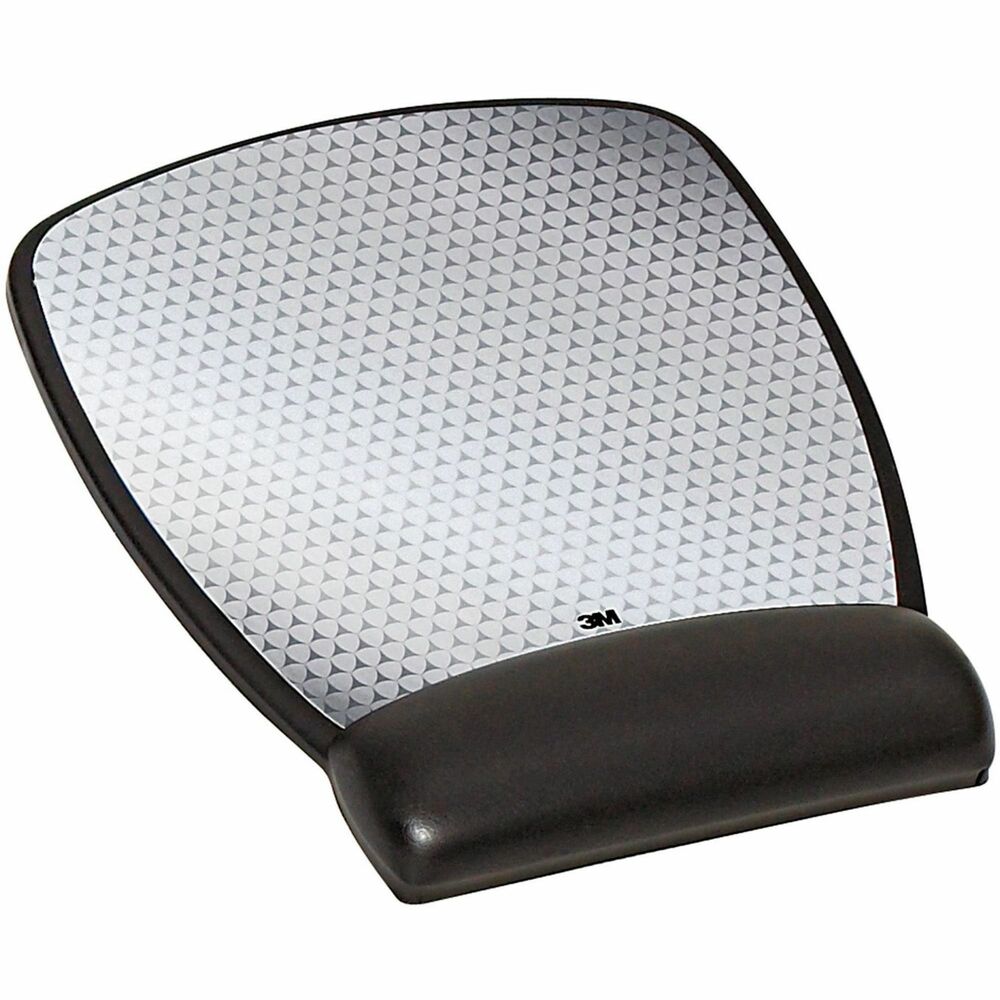 MMMMW309LE - Mouse pad with wrist rest features 3M Precise Optical Mousing Surface for better performance and gel comfort to encourage neutral wrist posture. Mousing surface extends battery life of wireless mice up to 75 percent. Antimicrobial additive inhibits the growth of microorganisms, such as bacteria, that can cause stains, odors and product degradation. Compact-size mouse pad has a nonskid base. 3M Precise Optical Mousing Surface is designed to optimize light reflectivity and contrast and to improve the tracking of your optical mouse. The valleys in the microtexture of the Precise optical mousing surface catch dirt while your mouse glides on top of the peaks for improved high-speed traction.