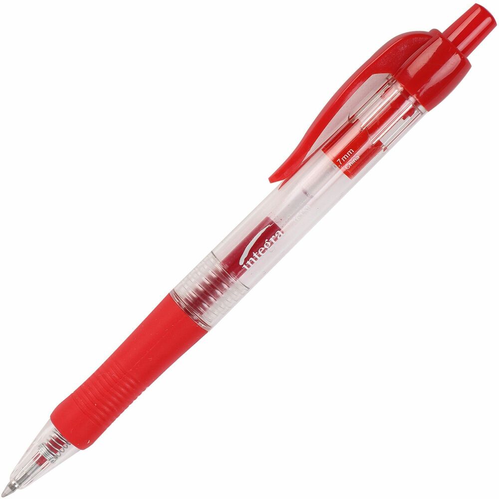 ITA36159 - Retractable Gel Ink Pen delivers a smooth and effortless writing experience with its permanent, water-resistant gel ink. Design features a comfortable rubber grip, tough metal ball tip (medium point) and clear barrel. Gel pen is nonrefillable.