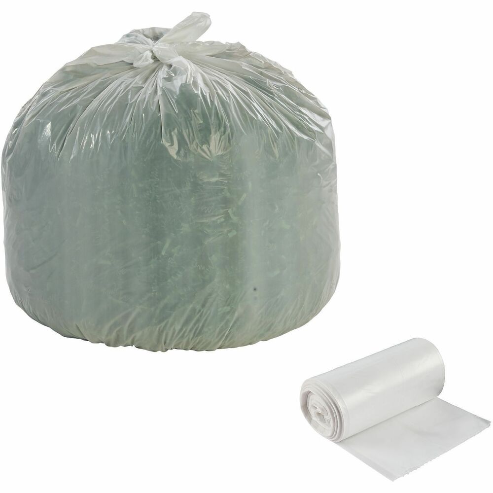 STOG2430W70 - Eco-friendly trash bags are made with controlled life-cycle plastics that have similar performance properties of ordinary plastic bags except that they are modified to accelerate aging. This process safely returns the organic carbon, from which plastic is made, to the natural bio-cycle as a food source for microorganisms.
