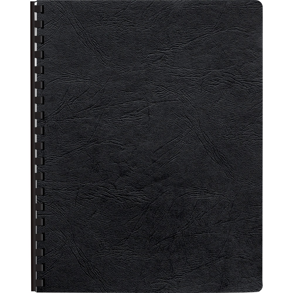 FEL52146 - Presentation covers feature a leatherlike material that is made of durable, high-grade vinyl with a 16 mil thickness. Standard 8-3/4" x 11-1/4" oversized design easily holds letter-size documents. Unpunched covers easily adapt to any binding system. Presentation covers are not for use with thermal binding systems. More from the Manufacturer